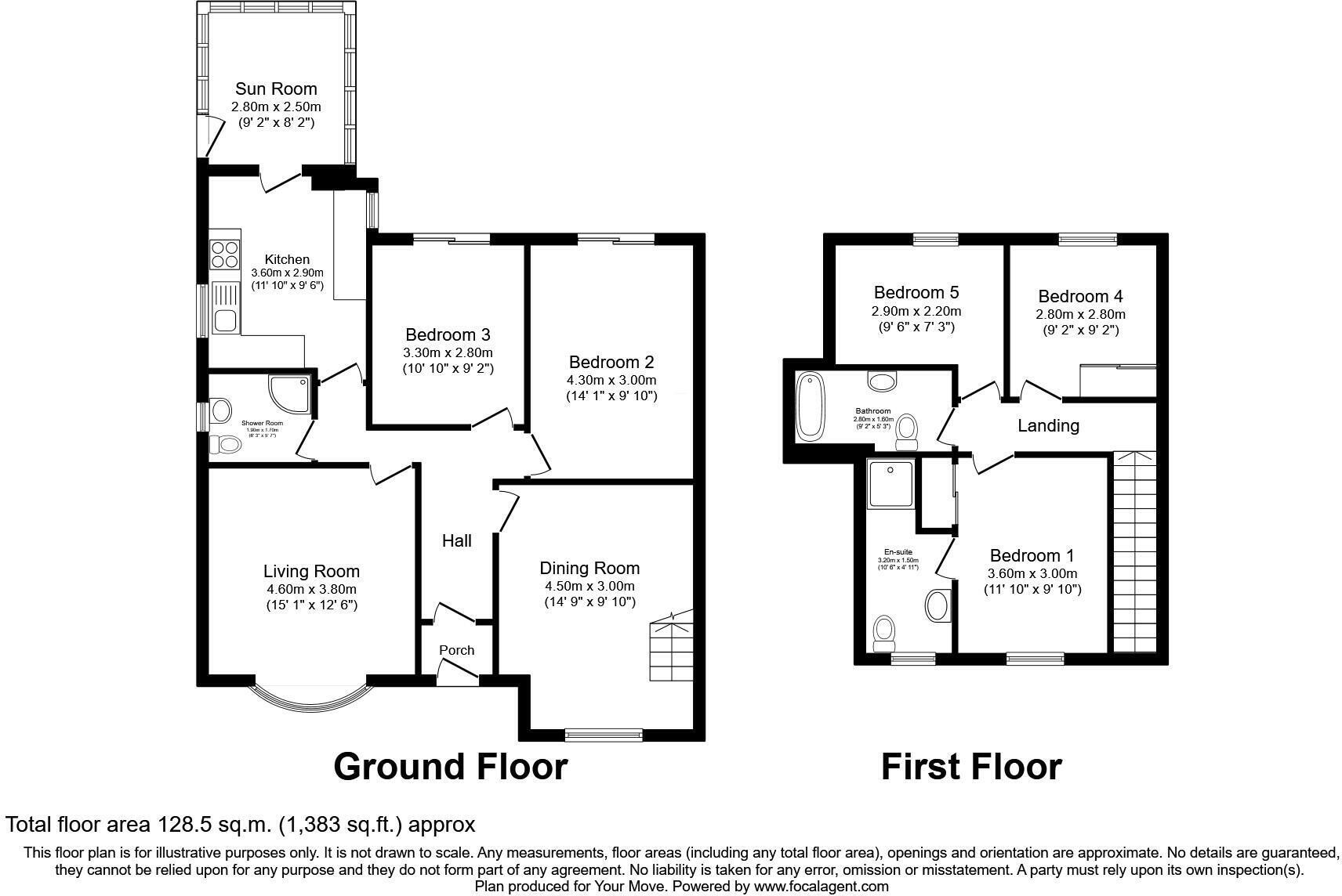 Floorplan of 5 bedroom Semi Detached House for sale, Strathmore Drive, Dunfermline, Fife, KY12