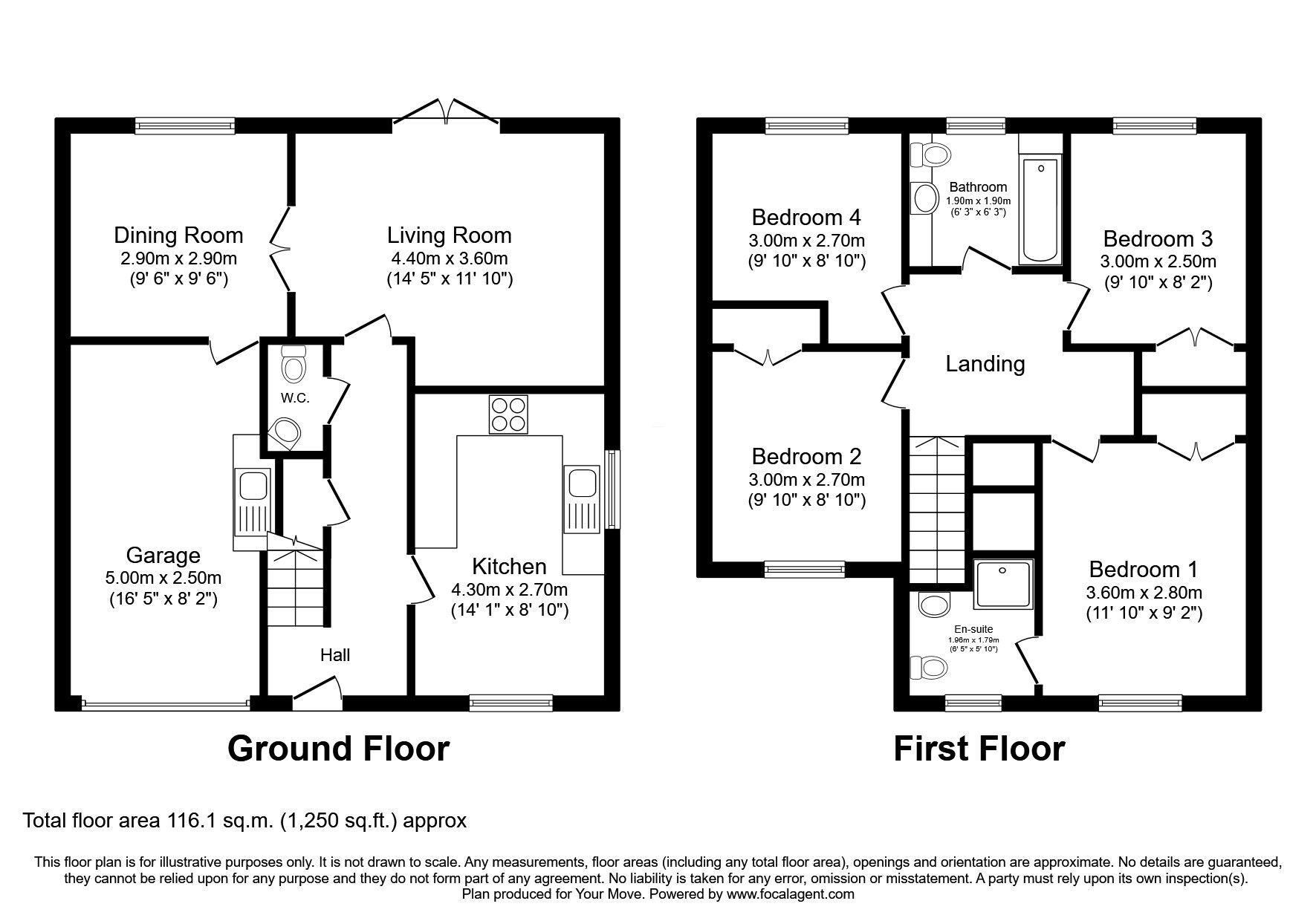 Floorplan of 4 bedroom Detached House for sale, Priorwood Drive, Dunfermline, Fife, KY11