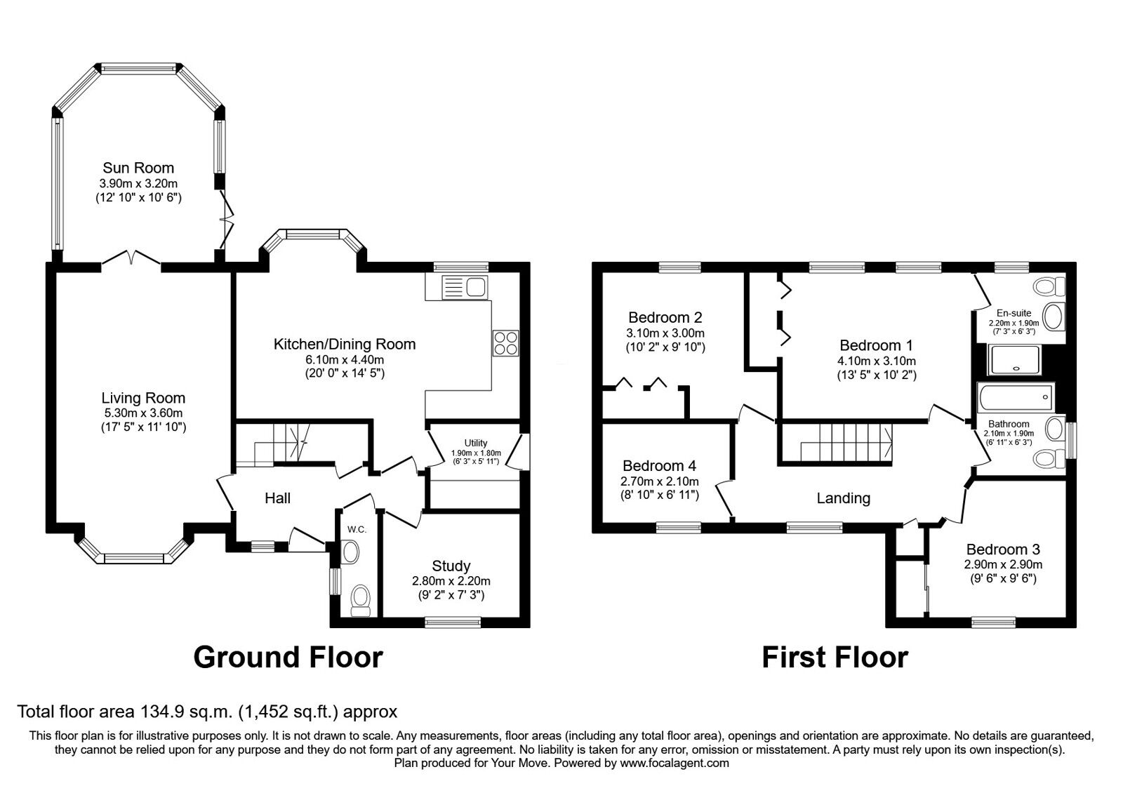 Floorplan of 4 bedroom Detached House for sale, Kingfisher Place, Dunfermline, Fife, KY11