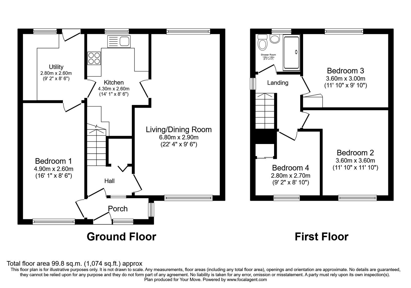 Floorplan of 4 bedroom Detached House for sale, Hay Grove, Dunfermline, Fife, KY11