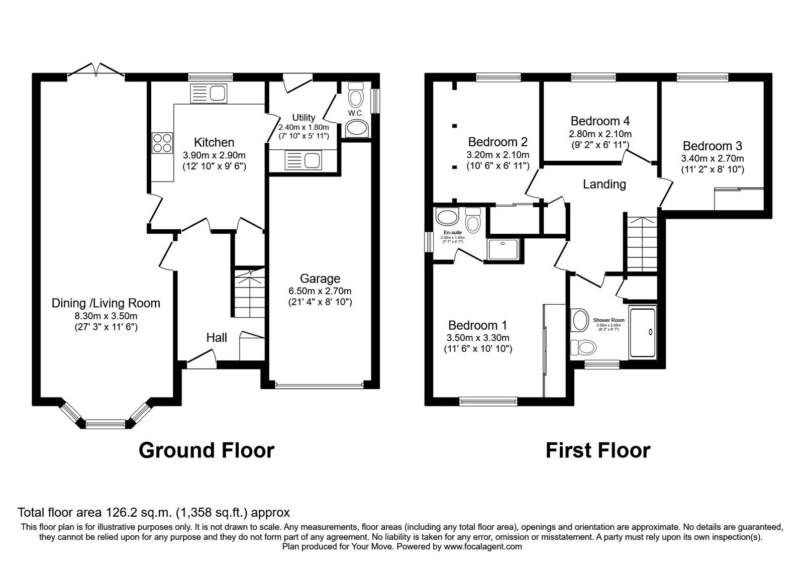 Floorplan of 4 bedroom Detached House for sale, Sandpiper Gardens, Dunfermline, Fife, KY11