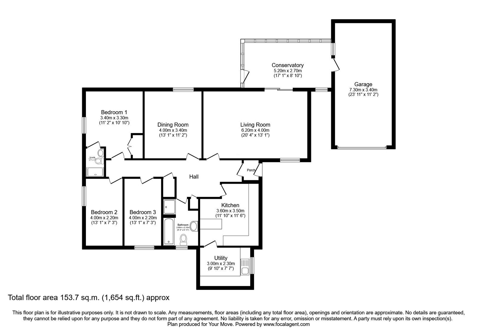 Floorplan of 4 bedroom Detached House for sale, Cairn Grove, Crossford, Fife, KY12