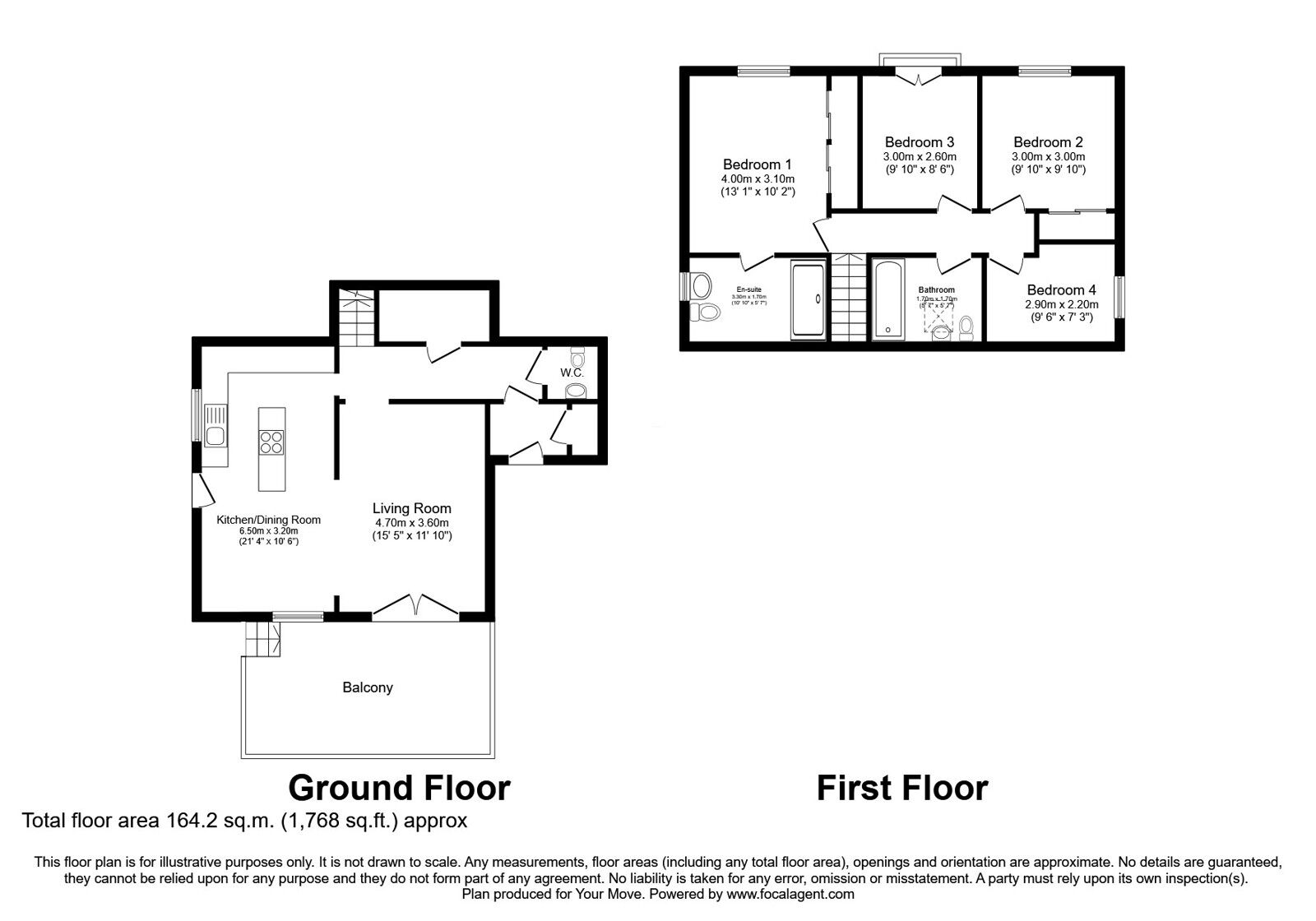 Floorplan of 4 bedroom Detached Bungalow for sale, Forthbank Place, Low Valleyfield, Fife, KY12