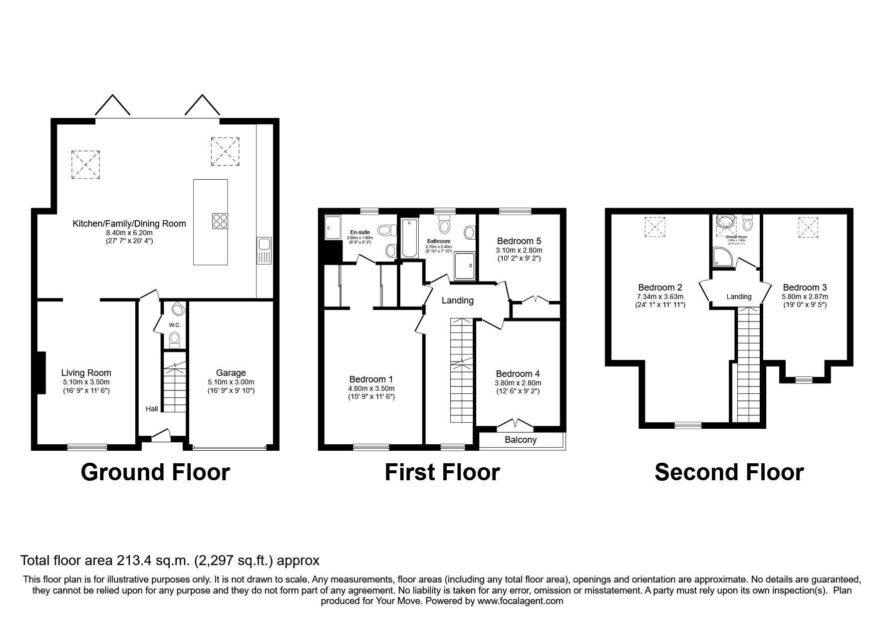 Floorplan of 5 bedroom Detached House for sale, Crinan Place, Dunfermline, KY11