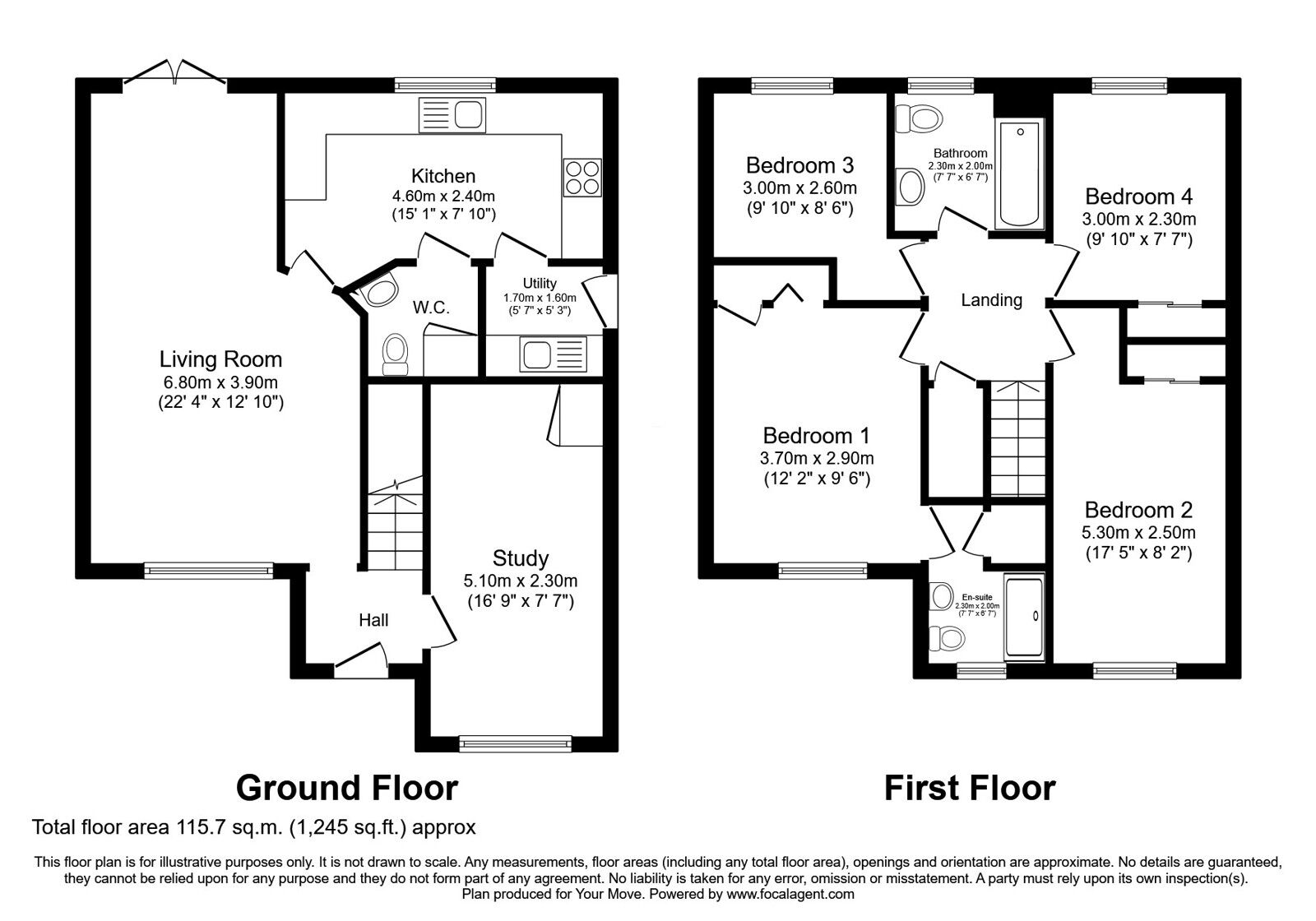 Floorplan of 4 bedroom Detached House for sale, Maclean Walk, Pitreavie Castle, Fife, KY11