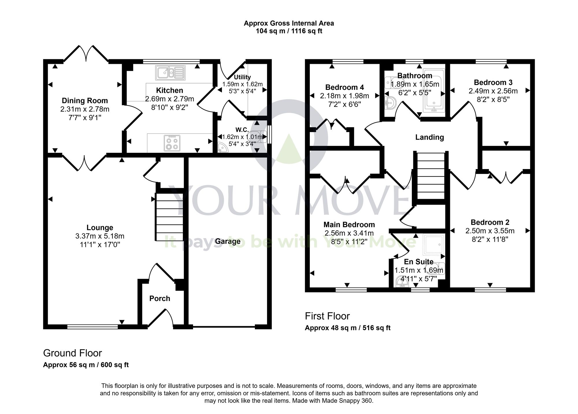 Floorplan of 4 bedroom Detached House for sale, Carronbank Crescent, Denny, Stirlingshire, FK6