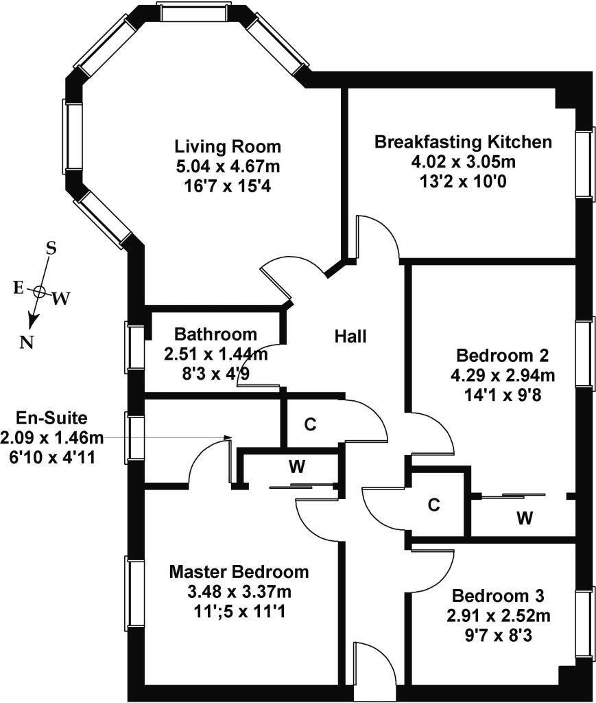 Floorplan of 3 bedroom Flat to rent, Pilmuir Place, Dunfermline, Fife, KY12