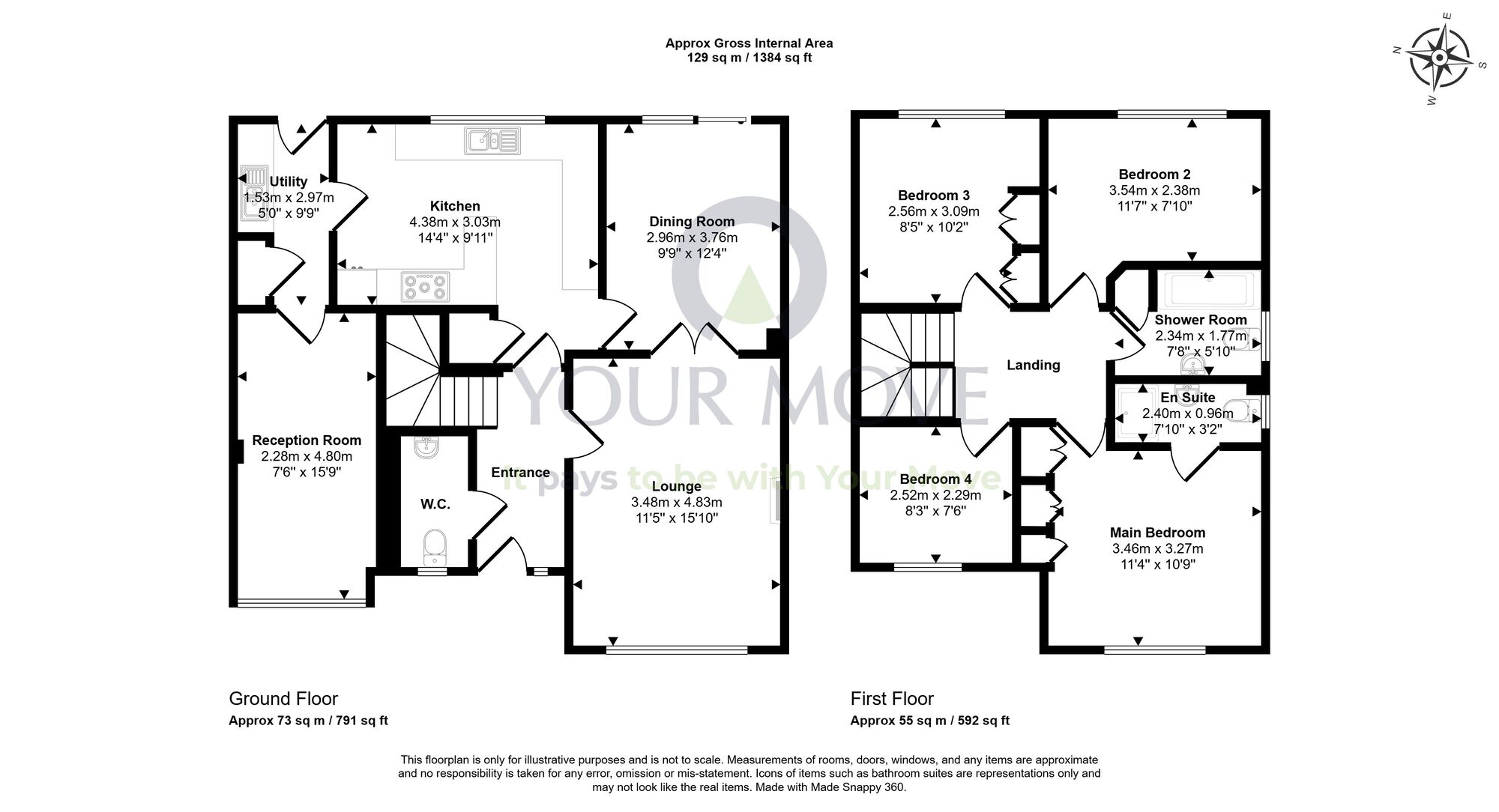 Floorplan of 4 bedroom Detached House for sale, Cadell Reach, Dunfermline, Fife, KY11