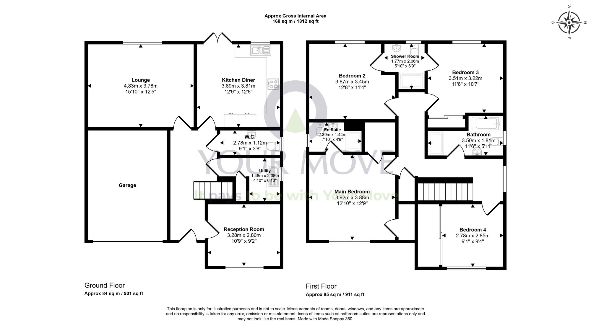 Floorplan of 4 bedroom Detached House for sale, Magnus Drive, Dunfermline, Fife, KY11