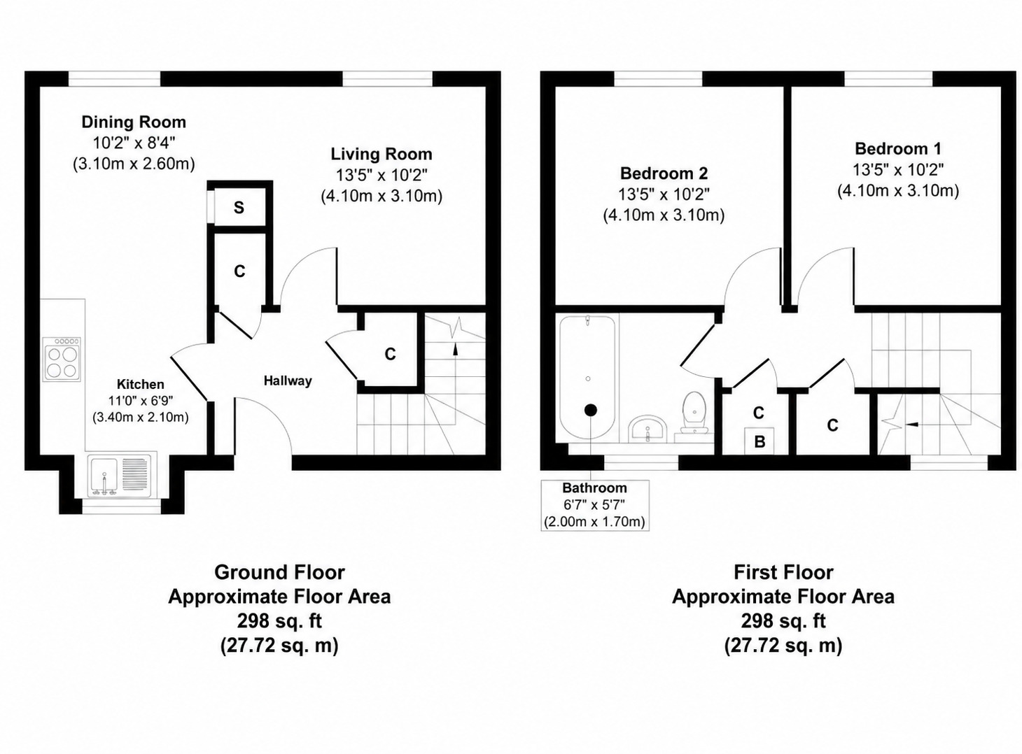 Floorplan of 2 bedroom Flat to rent, Golfdrum Street, Dunfermline, Fife, KY12