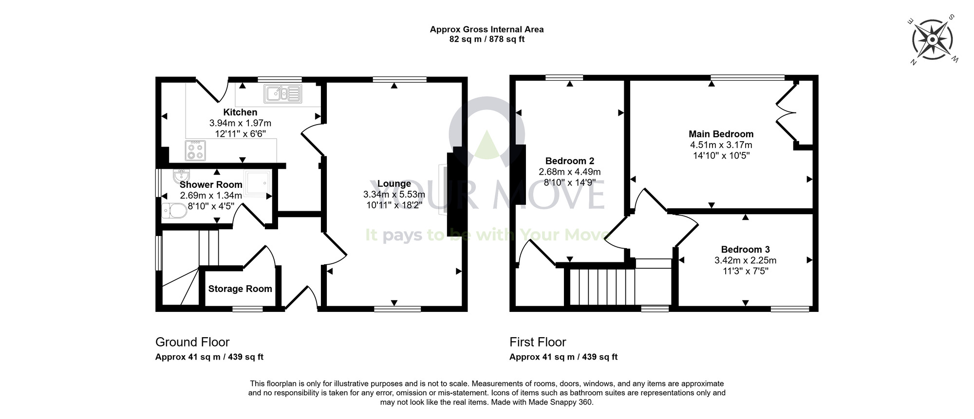 Floorplan of 3 bedroom Semi Detached House for sale, Frederick Crescent, Dunfermline, Fife, KY11