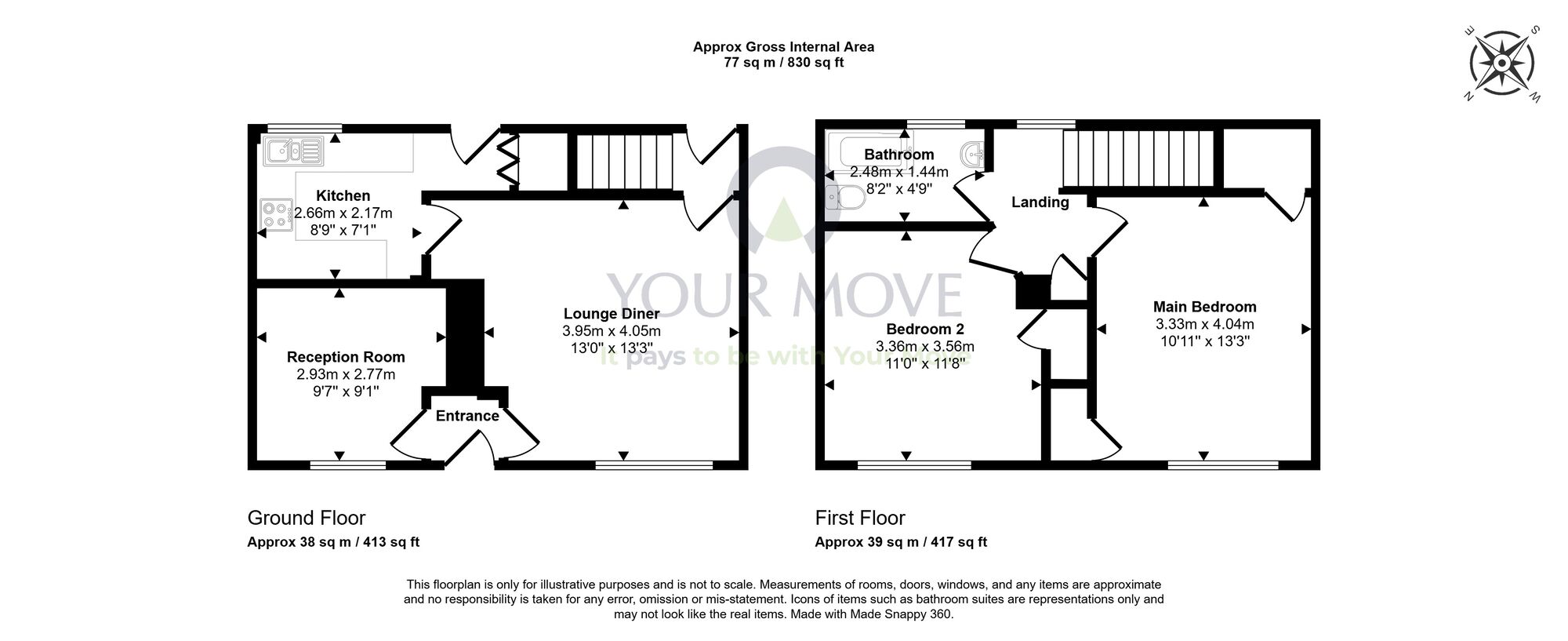 Floorplan of 3 bedroom Mid Terrace House for sale, Macbeth Road, Dunfermline, Fife, KY11