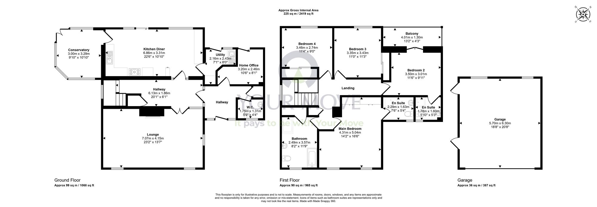 Floorplan of 4 bedroom Detached House for sale, The Glebe, Saline, Fife, KY12