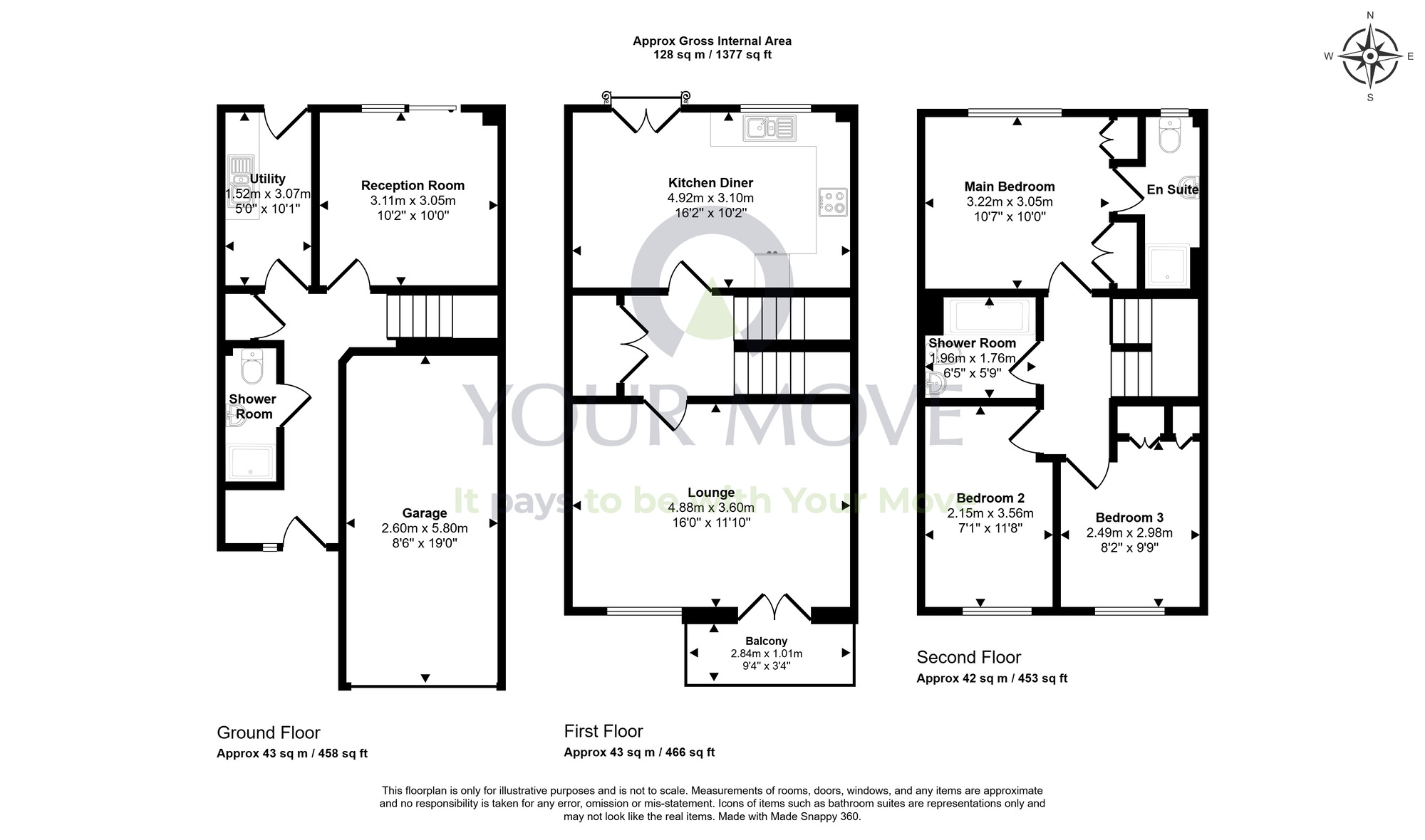 Floorplan of 4 bedroom End Terrace House for sale, Edgar Street, Dunfermline, Fife, KY12