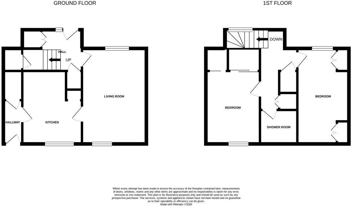 Floorplan of 2 bedroom Semi Detached House to rent, Rowan Terrace, Cowdenbeath, Fife, KY4