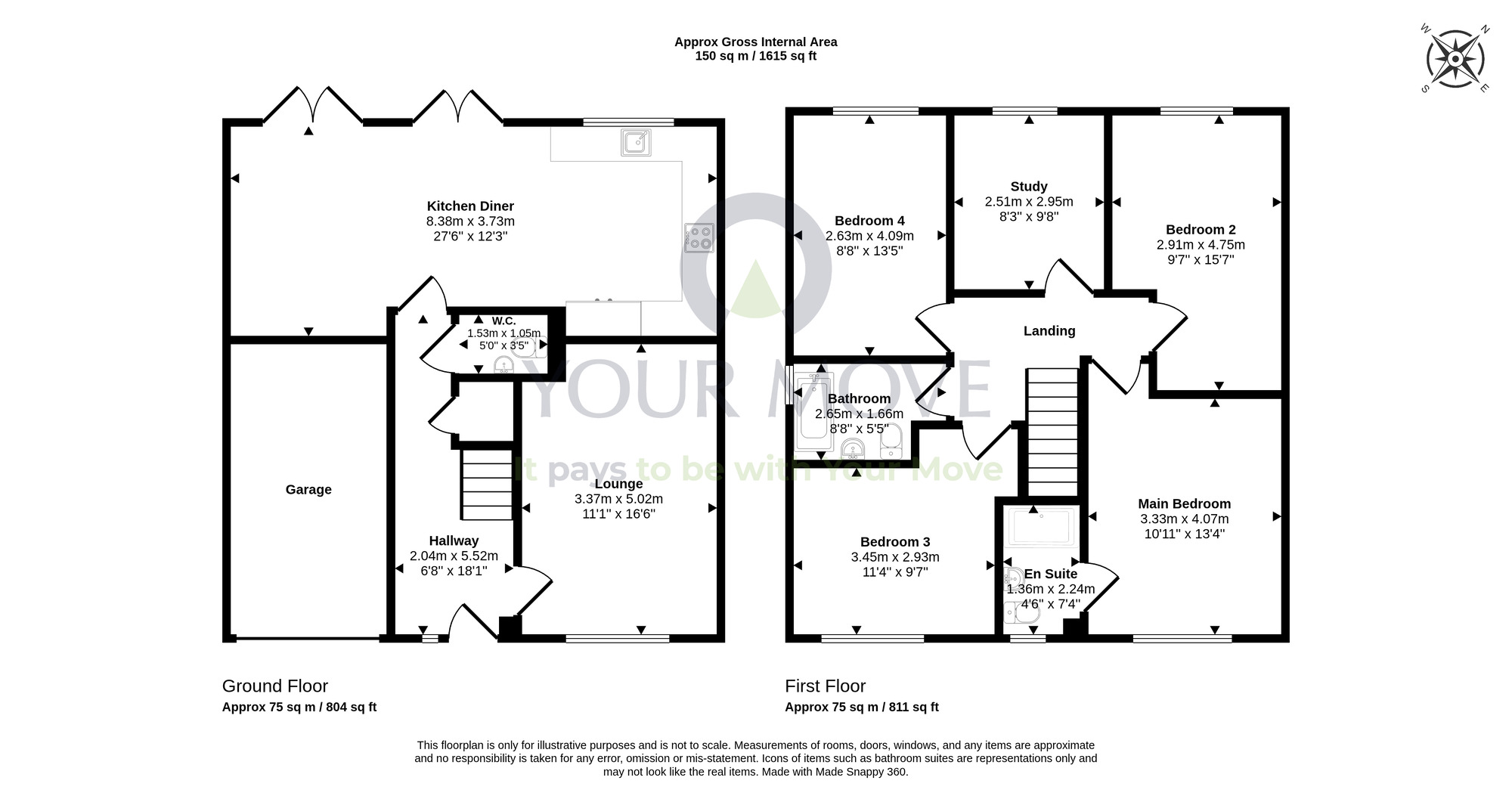 Floorplan of 5 bedroom Detached House for sale, Unwin Avenue, Rosyth, Fife, KY11
