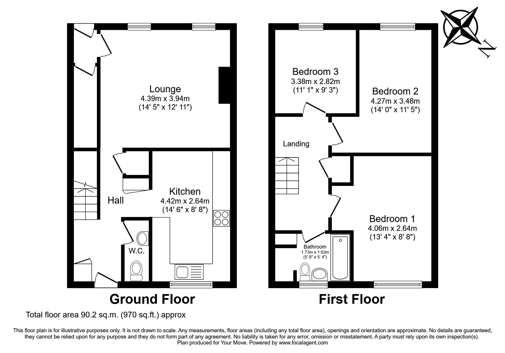 Floorplan of 3 bedroom Mid Terrace House to rent, Carrick Road, Dumfries, DG2