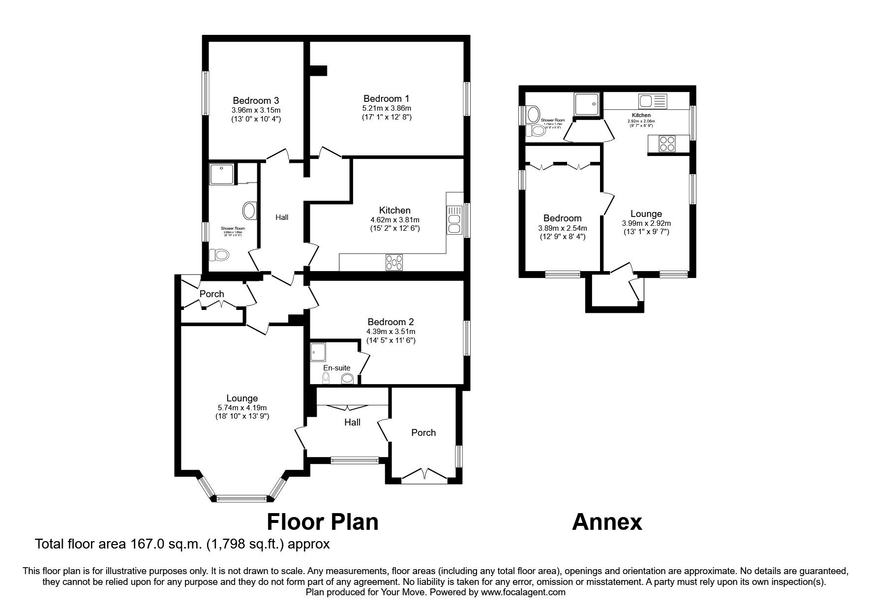 Floorplan of 4 bedroom Detached Bungalow for sale, Newtonairds, Dumfries, Dumfries and Galloway, DG2