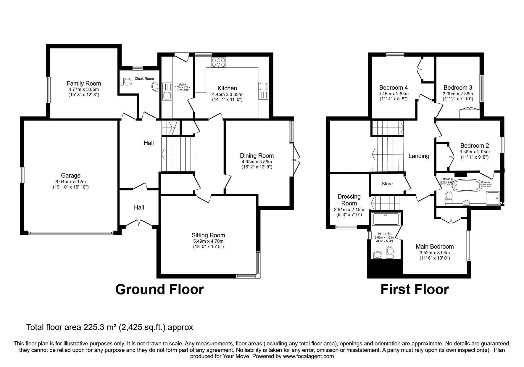Floorplan of 4 bedroom Detached House for sale, Mountainhall Avenue, Dumfries, Dumfries and Galloway, DG1