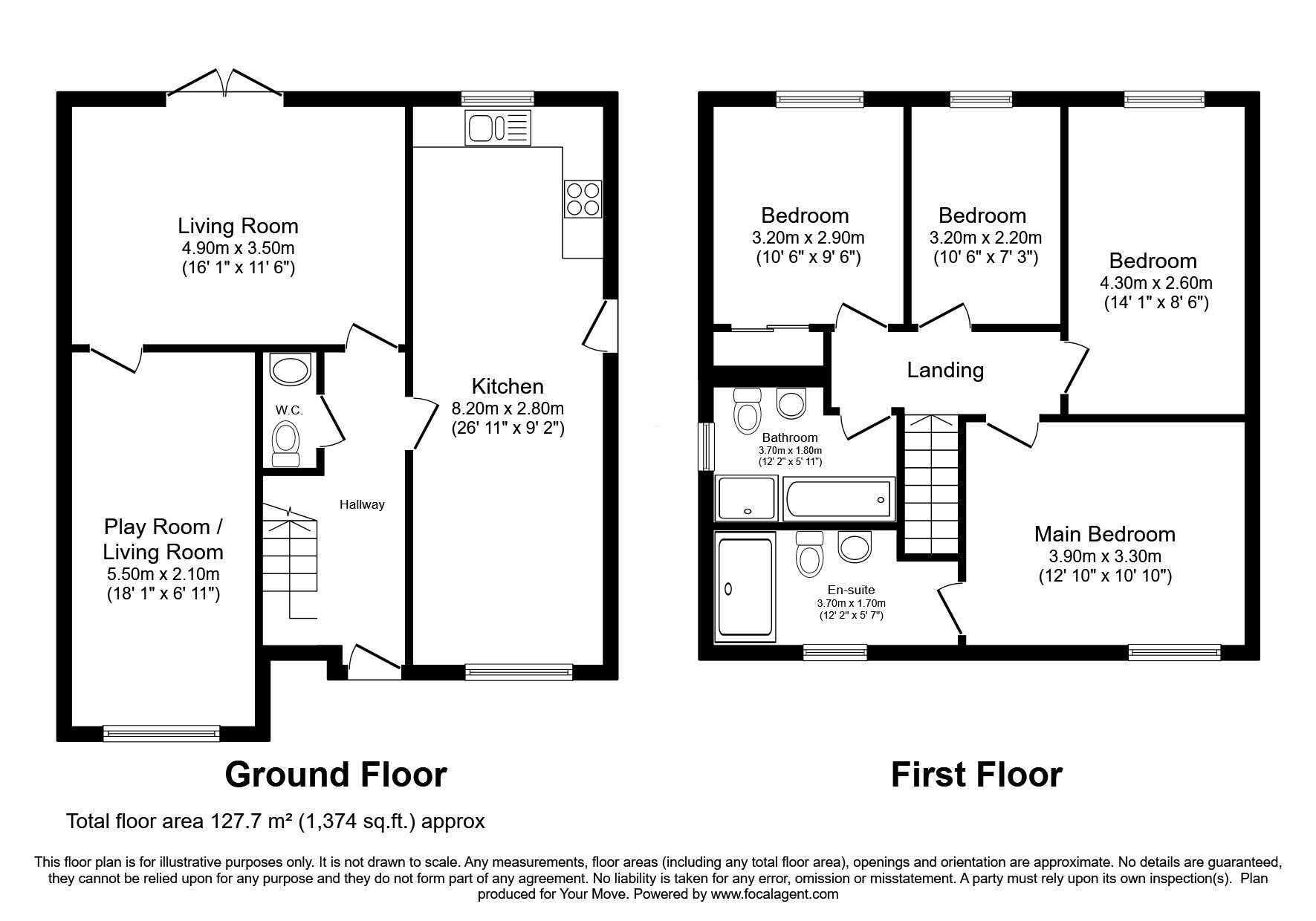 Floorplan of 4 bedroom Detached House for sale, Devorgilla Place, Dumfries, Dumfries and Galloway, DG1