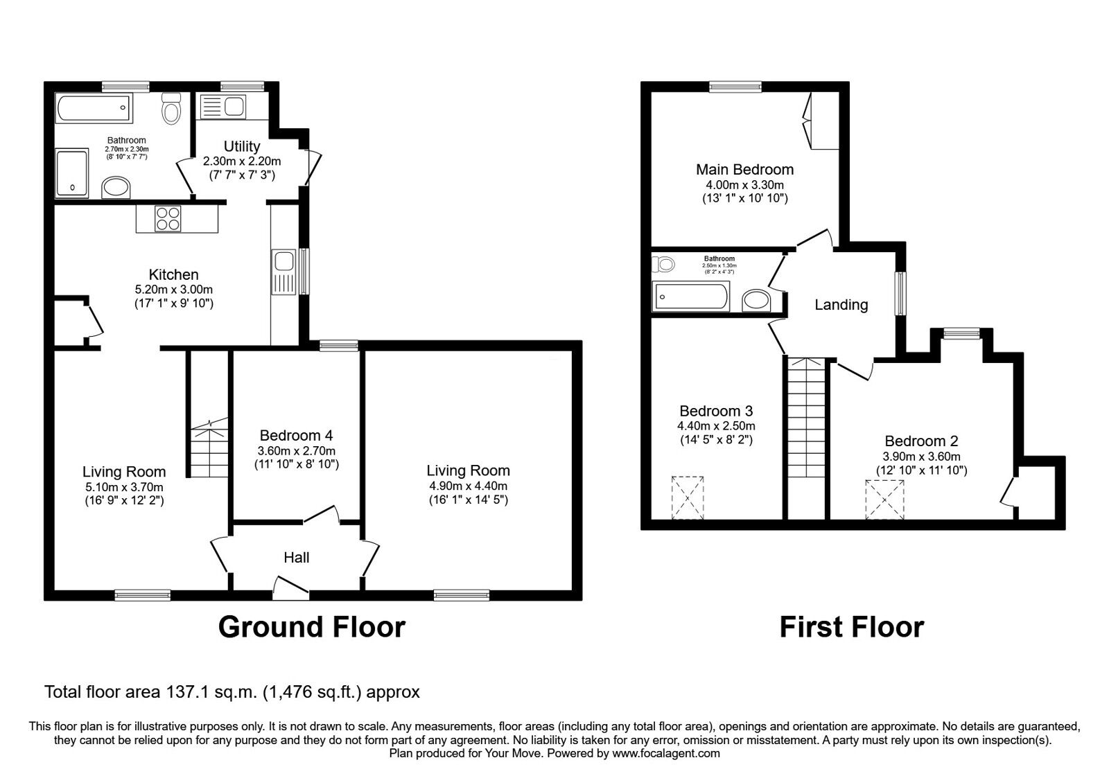 Floorplan of 4 bedroom Semi Detached House for sale, Quarry Road, Locharbriggs, Dumfries and Galloway, DG1