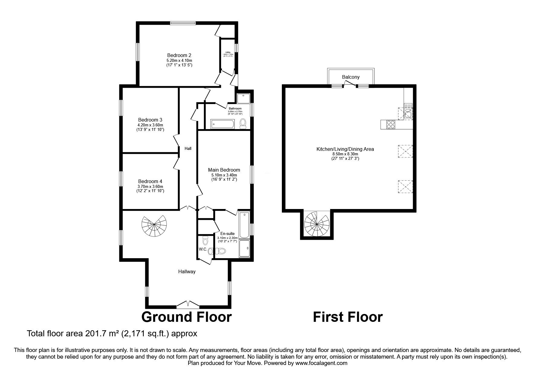 Floorplan of 4 bedroom Detached House for sale, Main Street, Dalry, Dumfries and Galloway, DG7
