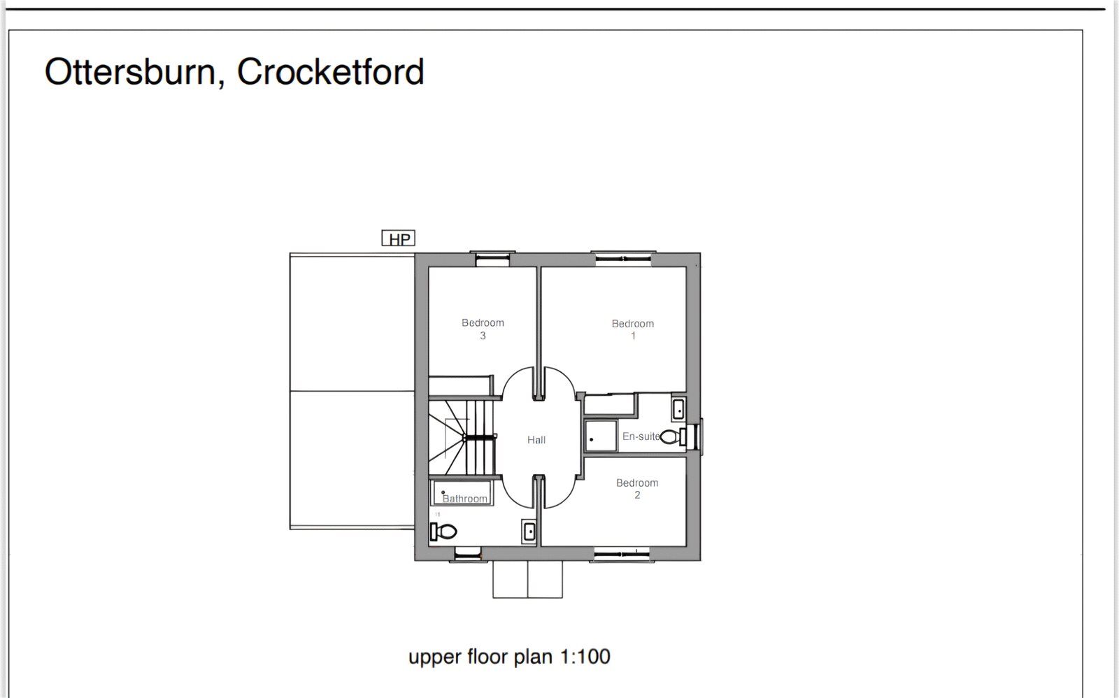Floorplan of 3 bedroom Detached House for sale, Meadow Crescent, Crocketford, Dumfries and Galloway, DG2