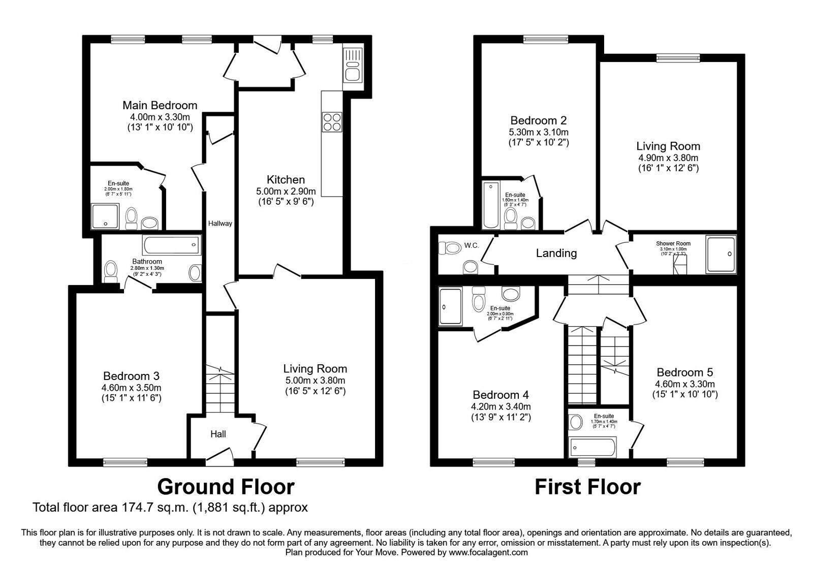 Floorplan of 5 bedroom Mid Terrace House for sale, Well Street, Moffat, Dumfries and Galloway, DG10