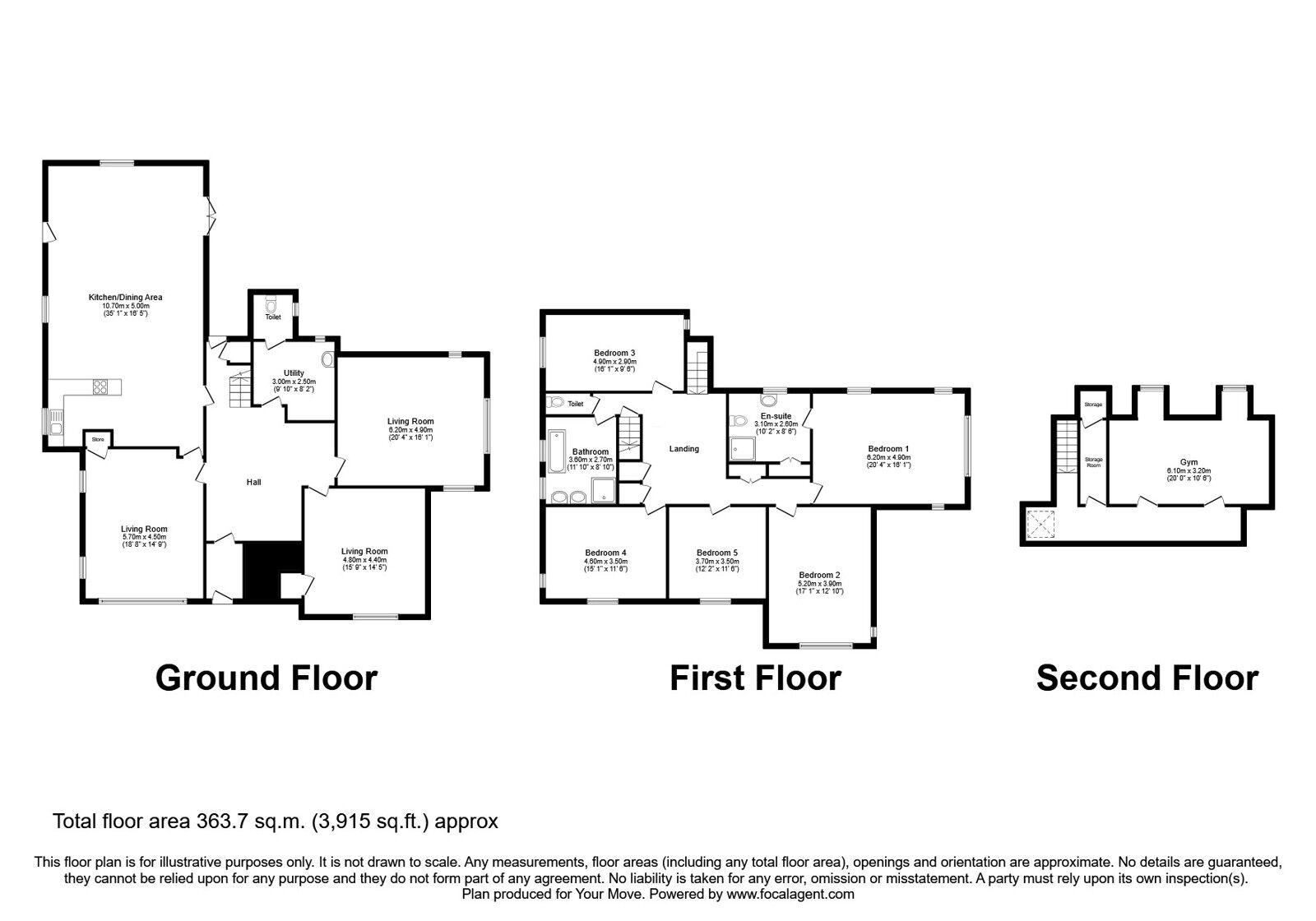 Floorplan of 6 bedroom Detached House for sale, Edinburgh Road, Dumfries, Dumfries and Galloway, DG1