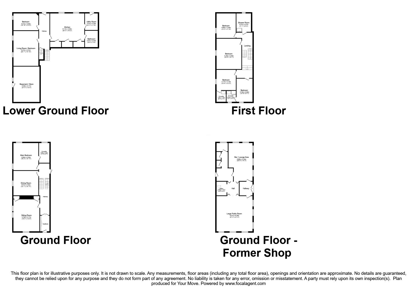 Floorplan of 7 bedroom Detached House for sale, King Street, Newton Stewart, Dumfries and Galloway, DG8