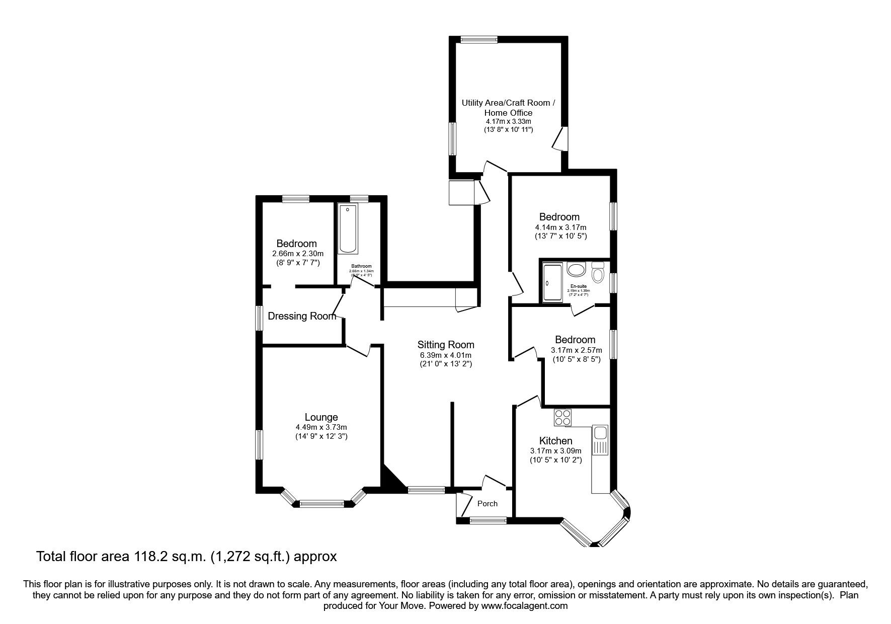 Floorplan of 3 bedroom  Flat for sale, Haywood Road, Moffat, Dumfries and Galloway, DG10