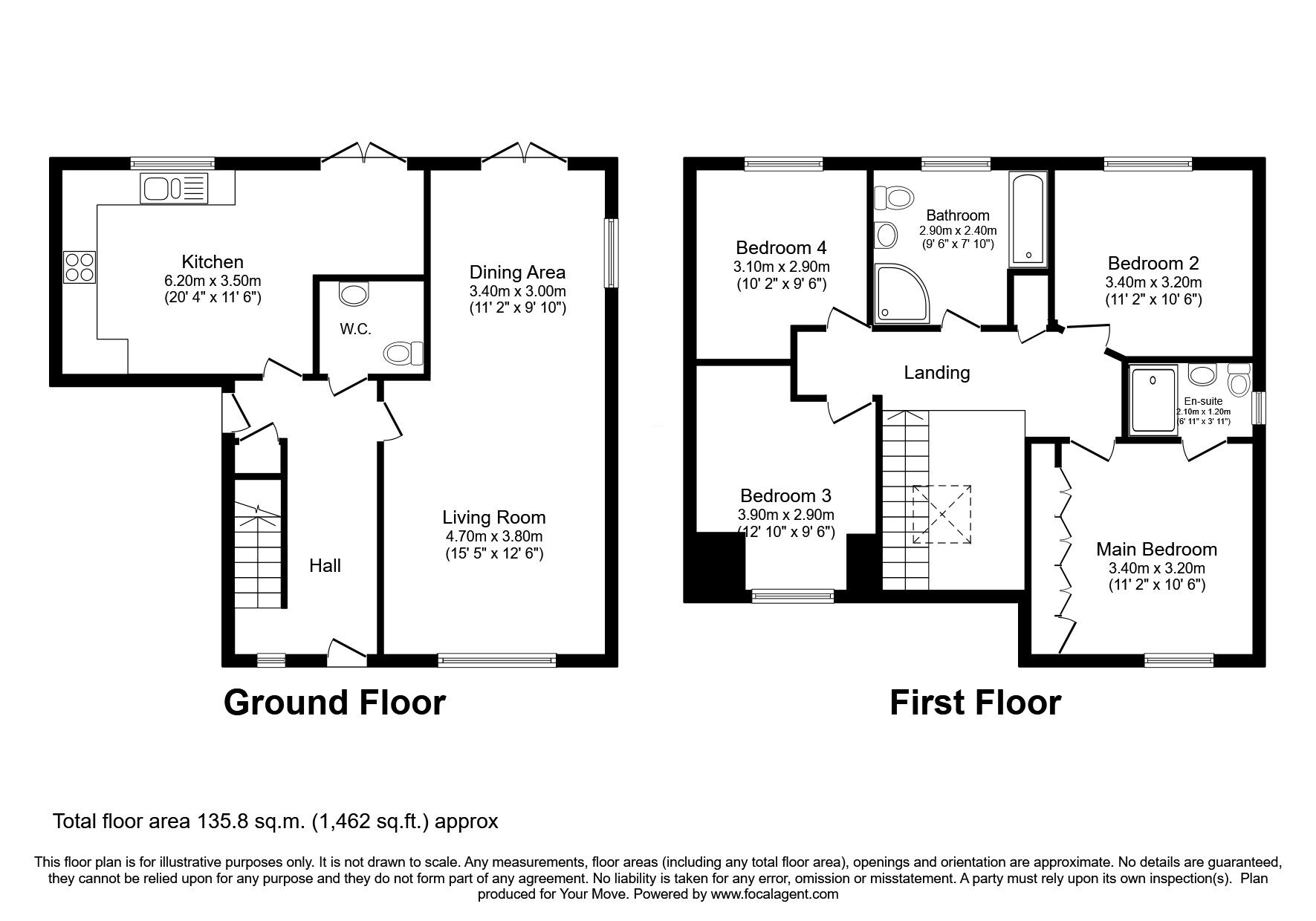 Floorplan of 4 bedroom Detached House for sale, Willow Lane, Dumfries, Dumfries and Galloway, DG1