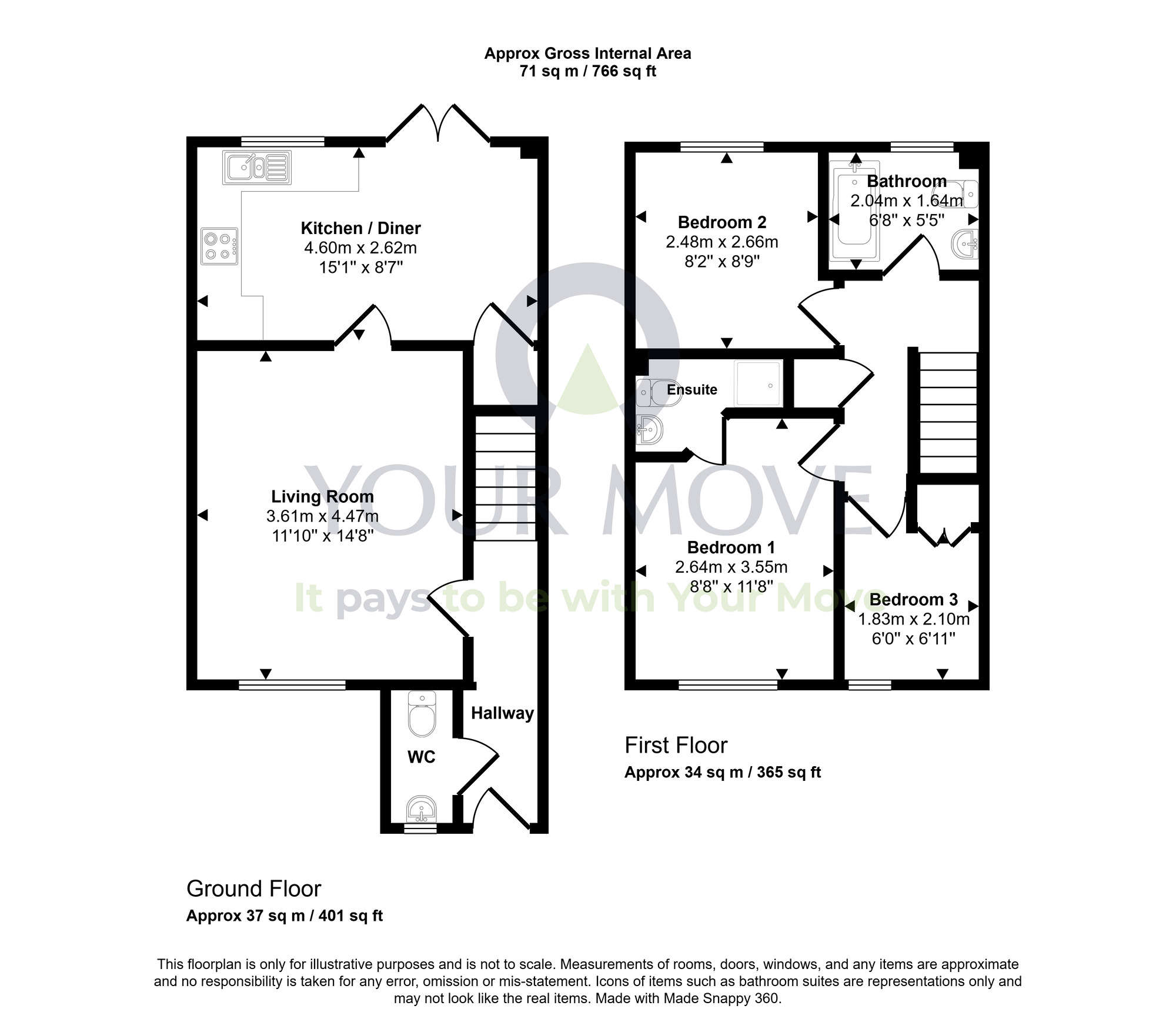 Floorplan of 3 bedroom Semi Detached House for sale, Caulstran Street, Dumfries, Dumfries and Galloway, DG2