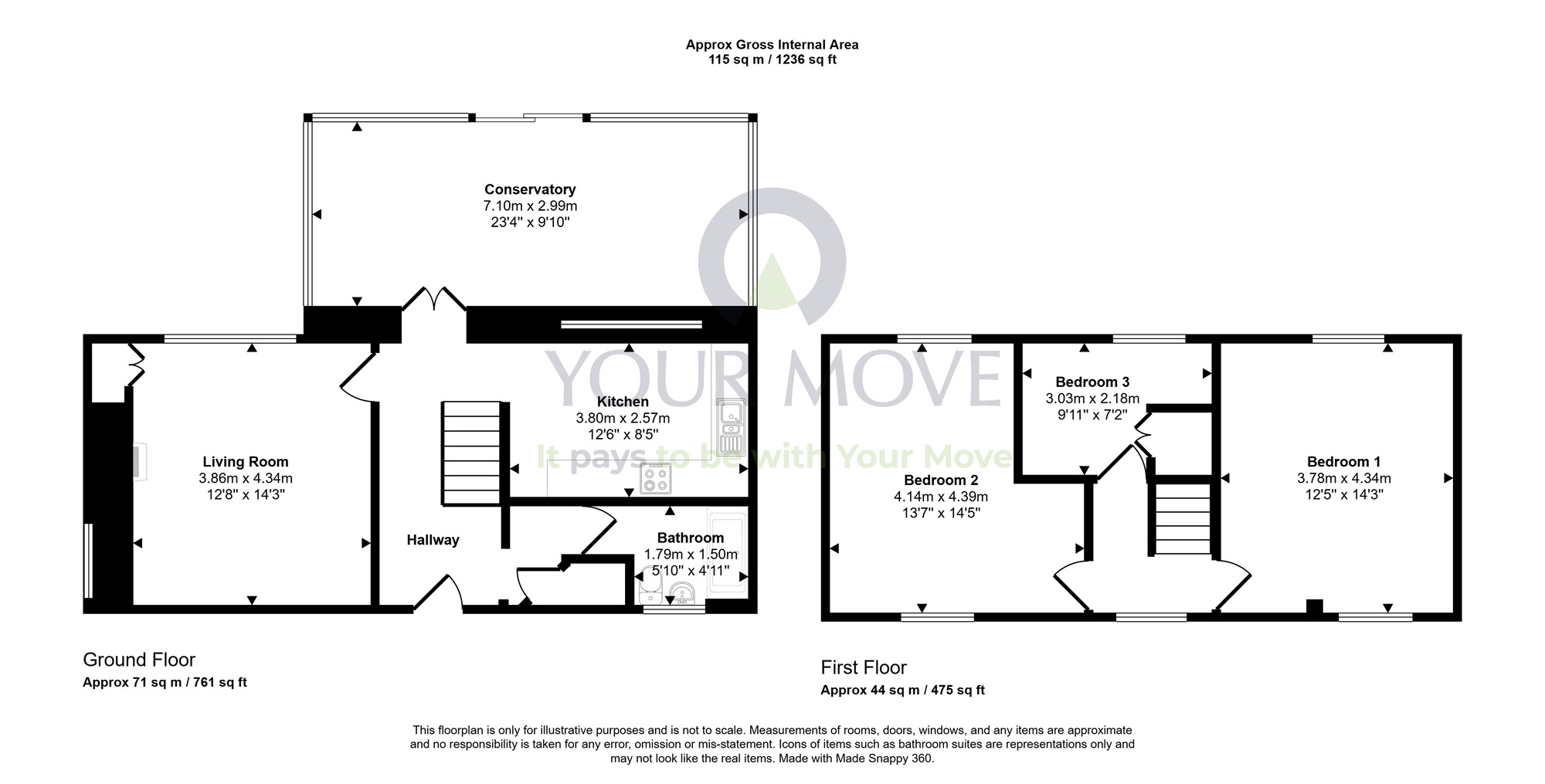 Floorplan of 3 bedroom Detached House for sale, Parkhead Loaning, Dumfries, Dumfries and Galloway, DG1