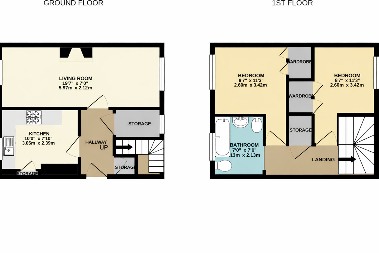 Floorplan of 2 bedroom End Terrace House for sale, Kenilworth Road, Dumfries, Dumfries and Galloway, DG2
