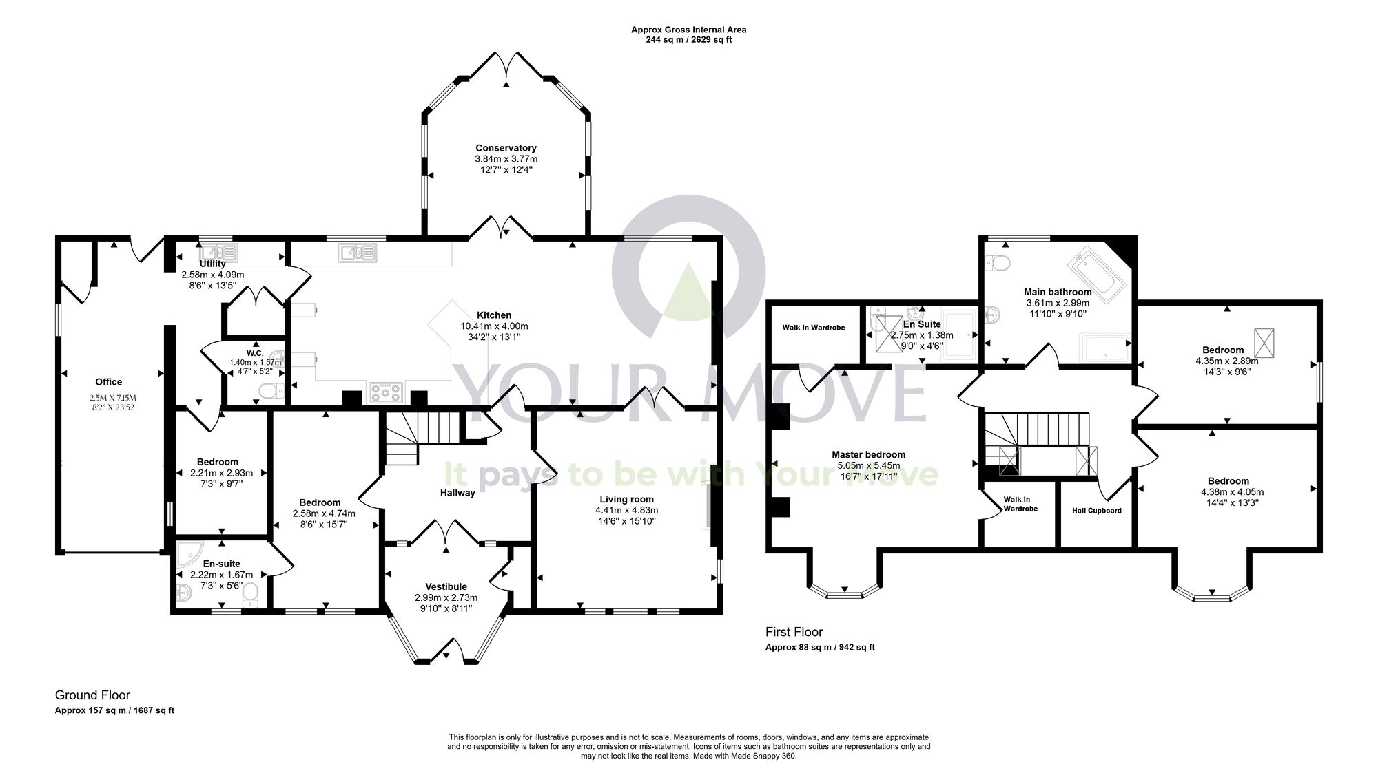 Floorplan of 5 bedroom Detached House for sale, Crocketford, Dumfries, Dumfries and Galloway, DG2