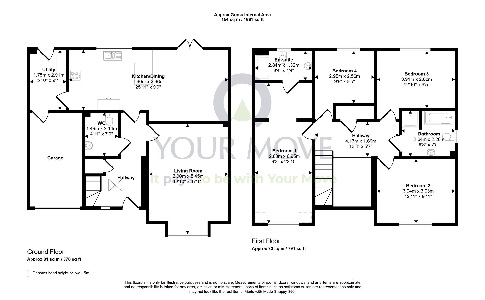 Floorplan of 4 bedroom Detached House for sale, Chisholm Drive, Dumfries, Dumfries and Galloway, DG1