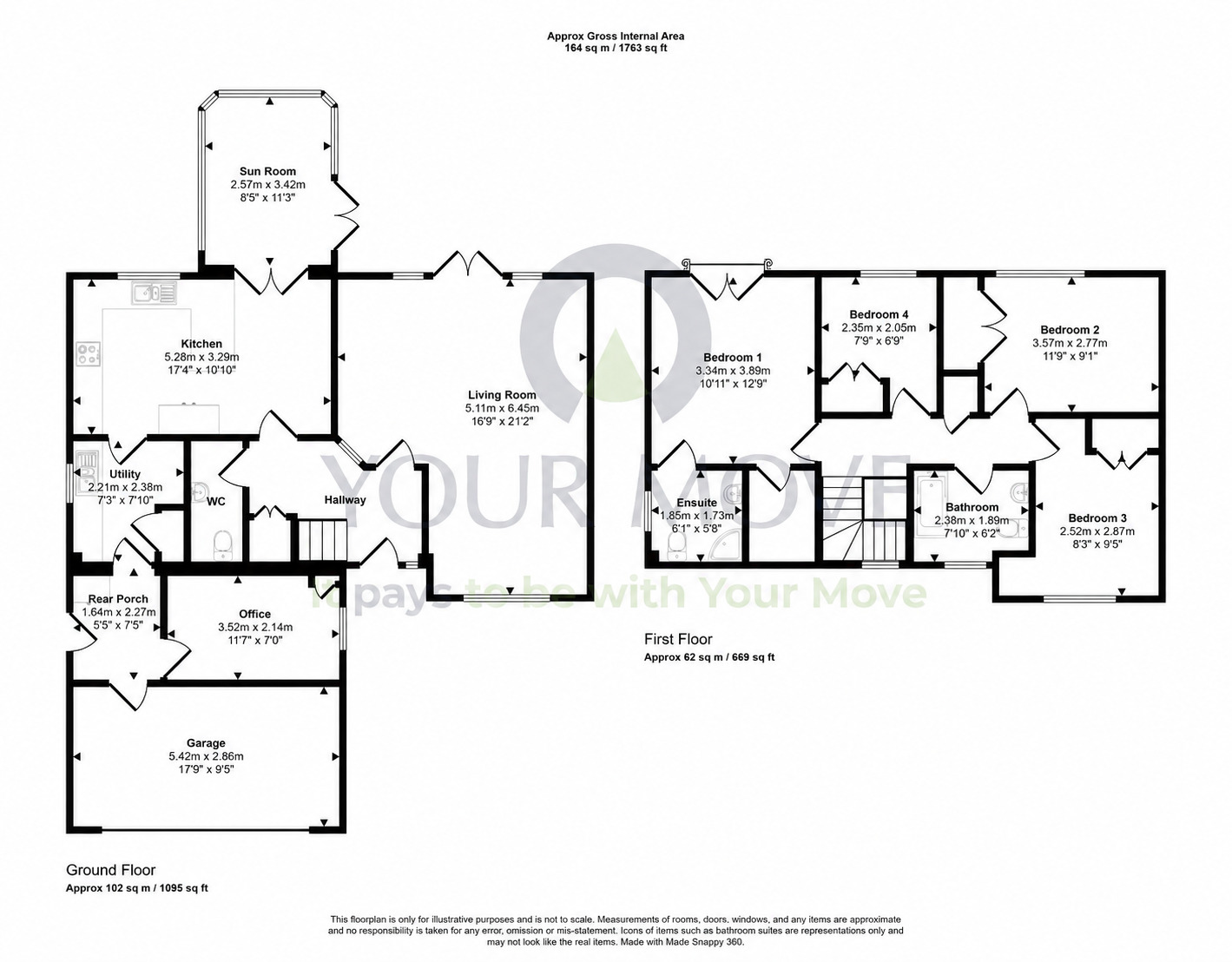 Floorplan of 4 bedroom Detached House for sale, Woodlands Drive, Lochmaben, Dumfries and Galloway, DG11
