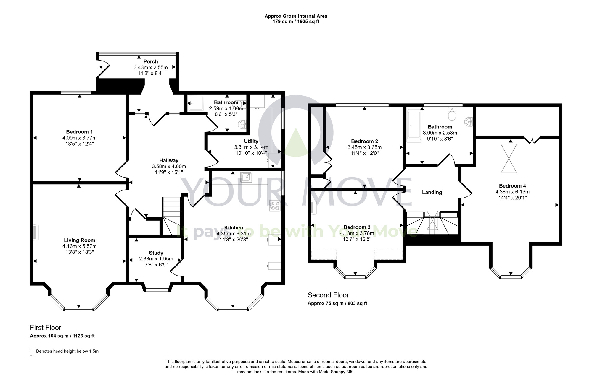 Floorplan of 4 bedroom Flat for sale, Victoria Road, Dumfries, Dumfries and Galloway, DG2