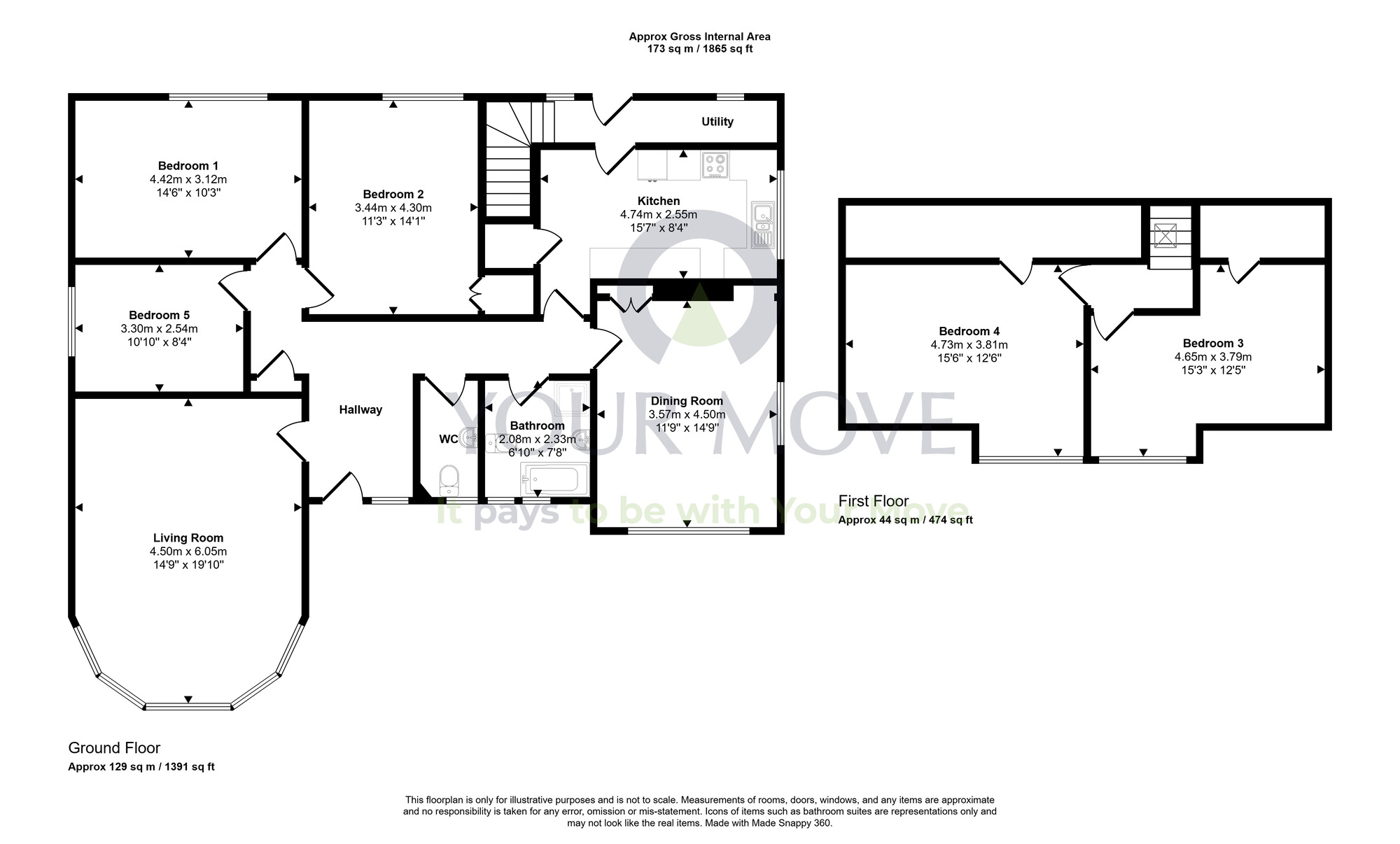 Floorplan of 5 bedroom Detached House for sale, Manse Road, Manse Road, Dumfries and Galloway, DG3