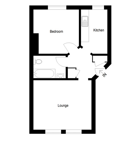 Floorplan of 1 bedroom Flat for sale, Sibbald Street, Dundee, Angus, DD3