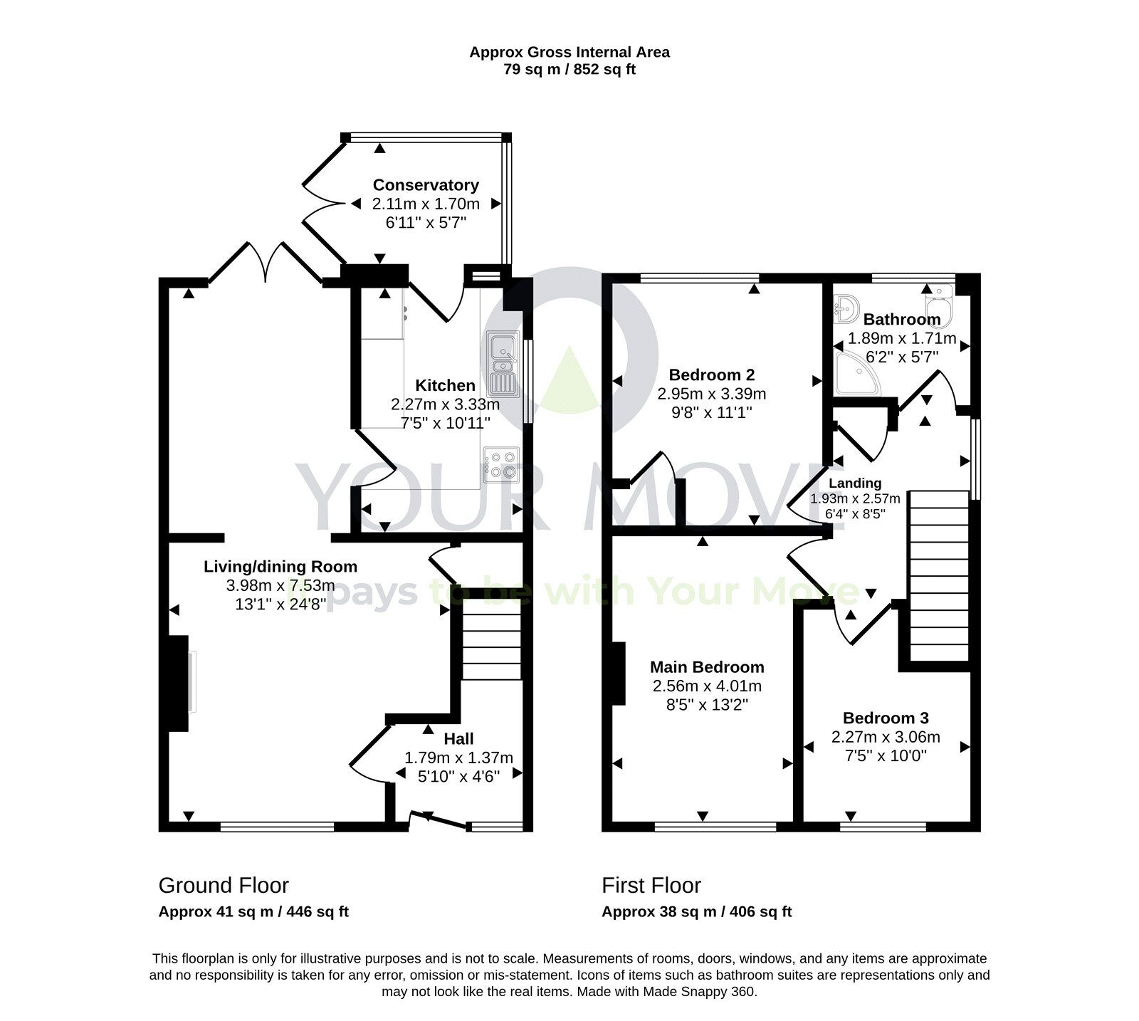Floorplan of 3 bedroom Semi Detached House for sale, Barnton Place, Dumfries, Dumfries and Galloway, DG1