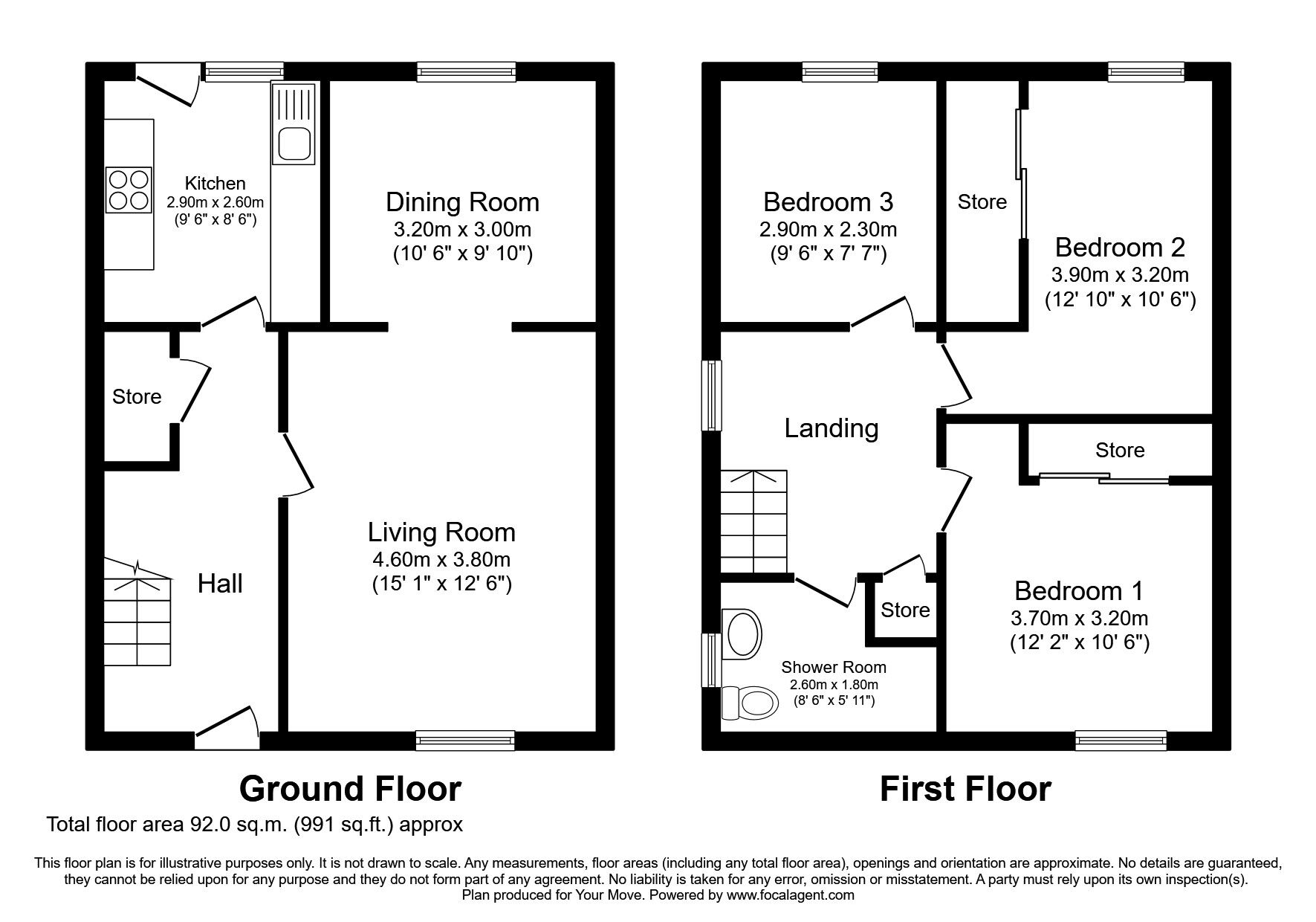 Floorplan of 3 bedroom Detached House to rent, Monifieth, Dundee, DD5