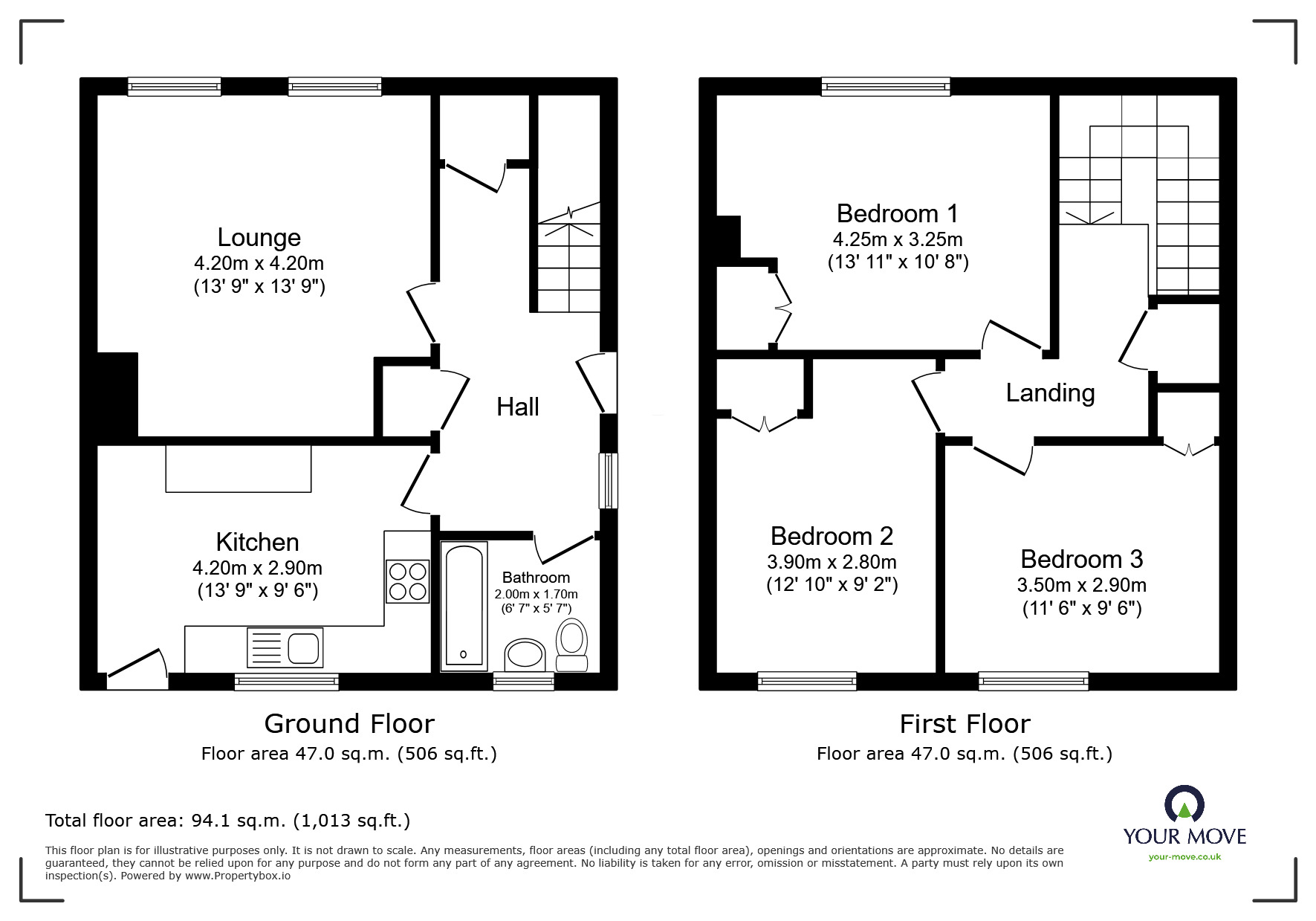 Floorplan of 3 bedroom Semi Detached House for sale, Fintry Drive, Dundee, Angus, DD4