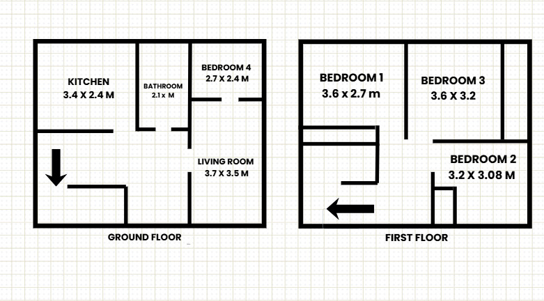 Floorplan of 4 bedroom Semi Detached House for sale, Ballantrae Gardens, Dundee, Angus, DD4