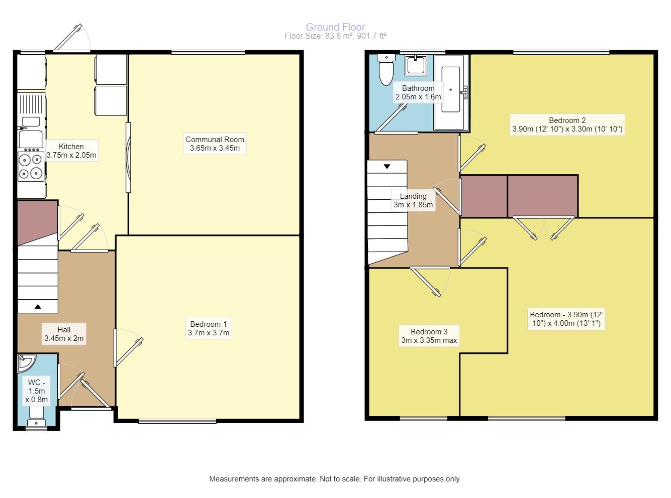 Floorplan of 4 bedroom Semi Detached House to rent, Beechtree Avenue, Englefield Green, Surrey, TW20