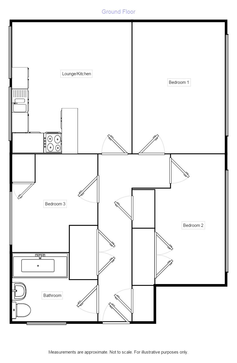 Floorplan of 3 bedroom Flat to rent, Strode Street, Egham, Surrey, TW20