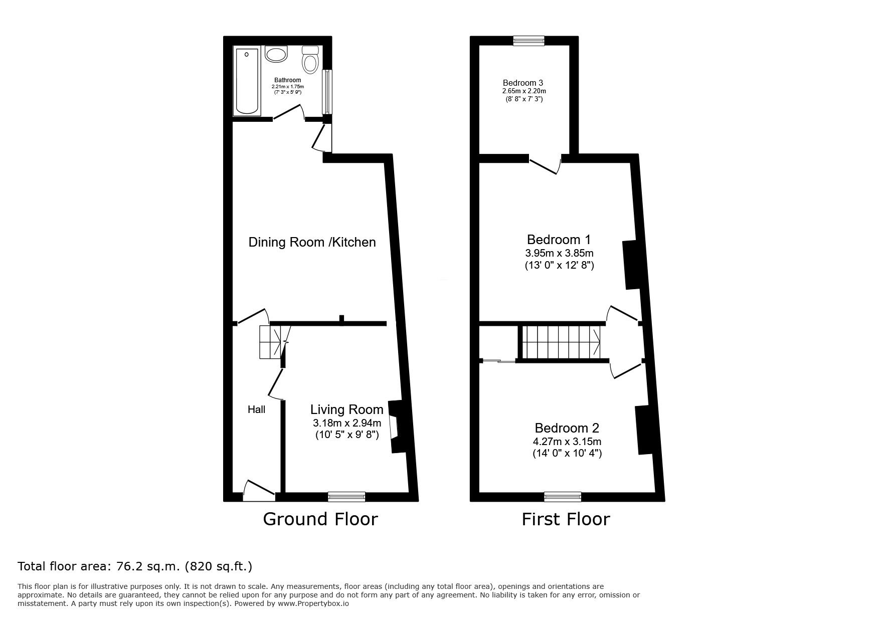 Floorplan of 2 bedroom Mid Terrace House for sale, High Street, Egham, Surrey, TW20