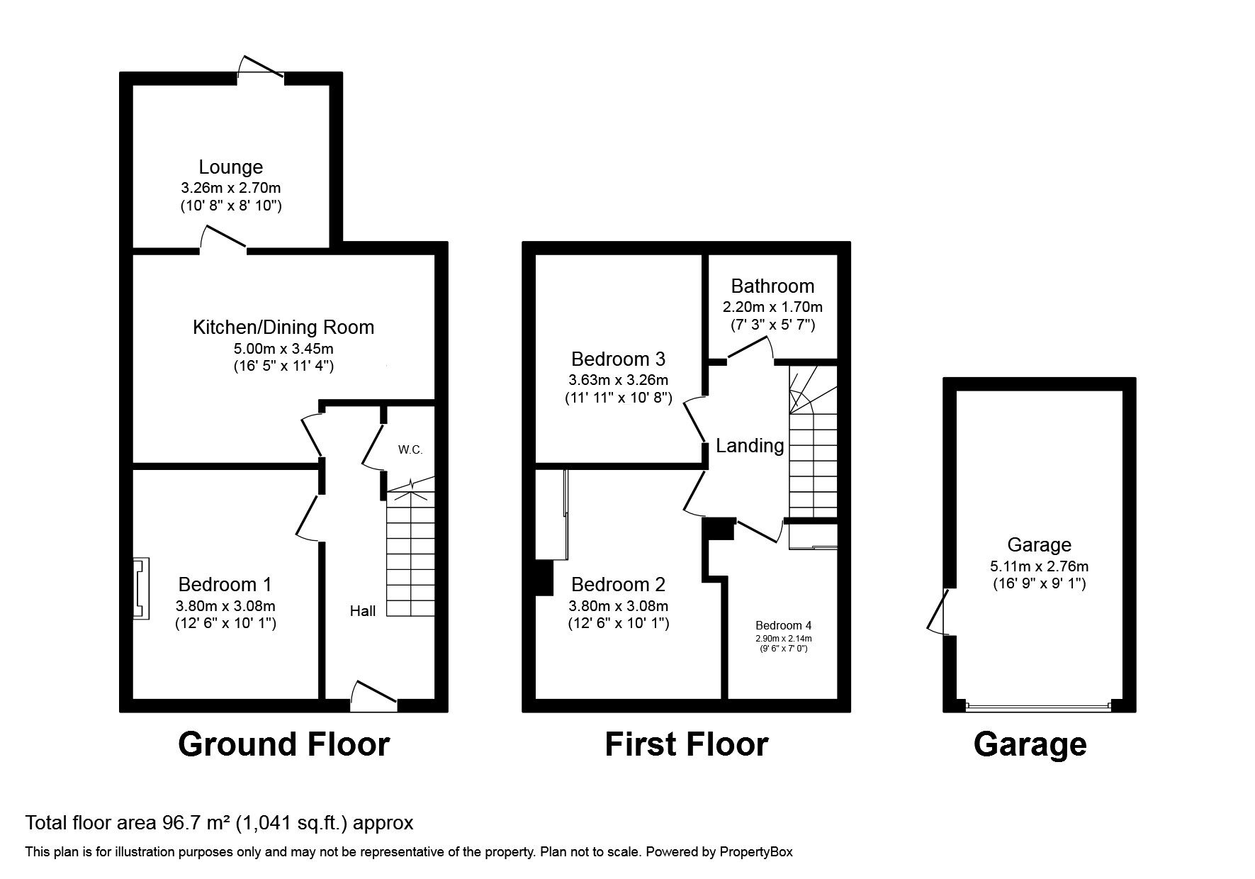 Floorplan of 4 bedroom Semi Detached House to rent, Lynwood Avenue, Egham, Surrey, TW20