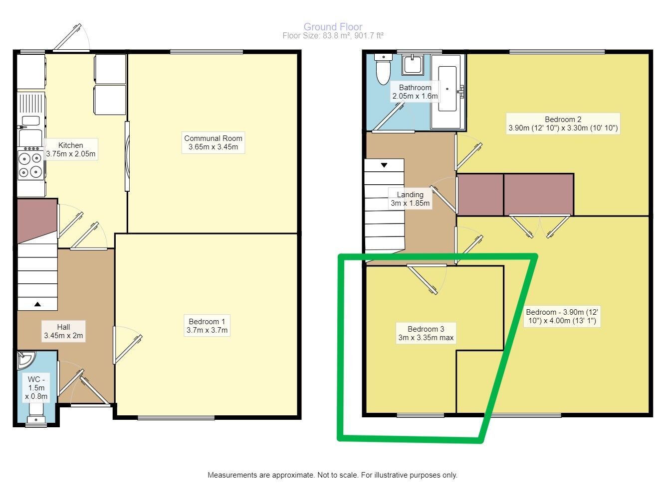 Floorplan of Semi Detached Room to rent, Beechtree Avenue, Englefield Green, Surrey, TW20